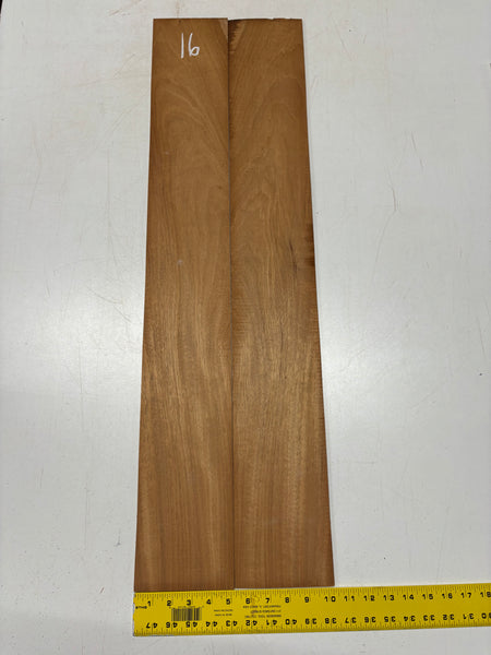 Rare Striped Flame Honduran Mahogany Dreadnought Guitar Back & Side Set #16 Exotic Wood Zone 