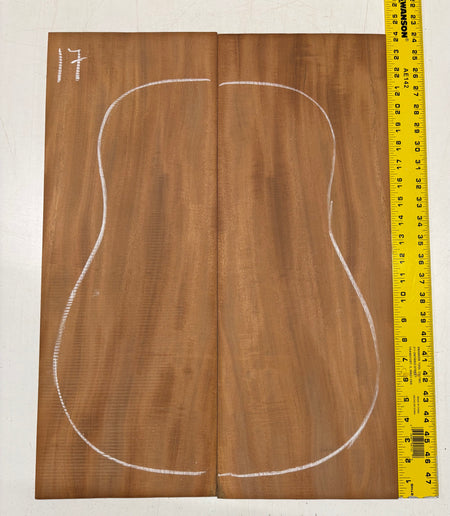 Rare Striped Flame Honduran Mahogany Dreadnought Guitar Back & Side Set #17 Exotic Wood Zone 