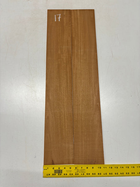 Rare Striped Flame Honduran Mahogany Dreadnought Guitar Back & Side Set #17 Exotic Wood Zone 