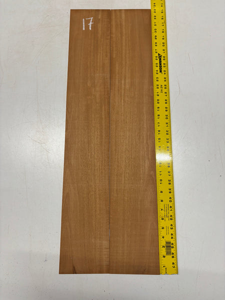 Rare Striped Flame Honduran Mahogany Dreadnought Guitar Back & Side Set #17 Exotic Wood Zone 