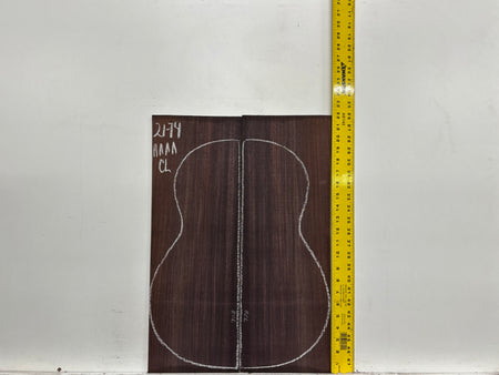 East Indian Rosewood Classical AAAA Grade Guitar Back & Side Set #2174 - Exotic Wood Zone