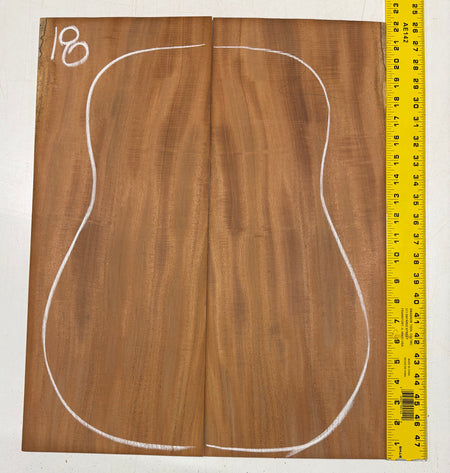 Rare Striped Flame Honduran Mahogany Dreadnought Guitar Back & Side Set #18 Exotic Wood Zone 