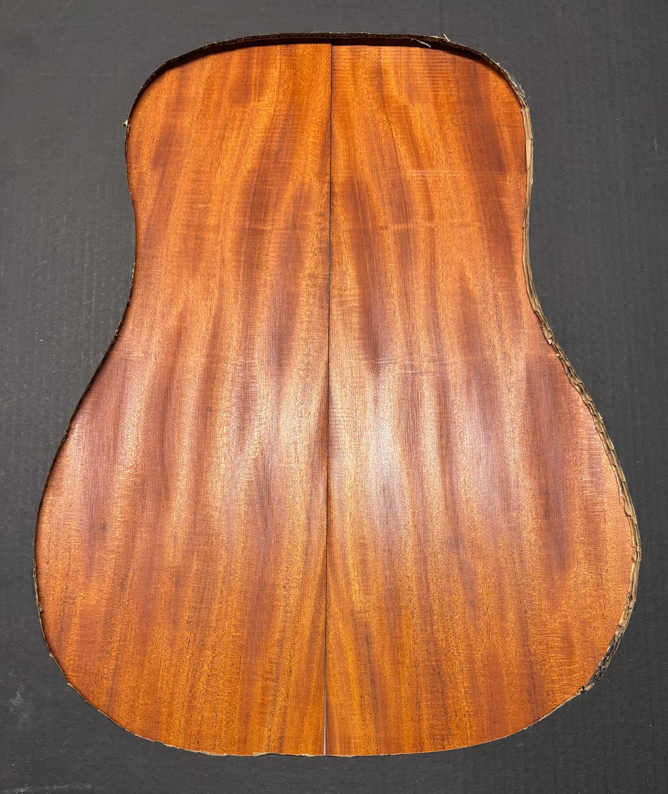 Rare Striped Flame Honduran Mahogany Dreadnought Guitar Back & Side Set #18 Exotic Wood Zone 
