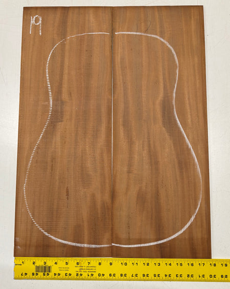 Rare Striped Flame Honduran Mahogany Dreadnought Guitar Back & Side Set #19 Exotic Wood Zone 