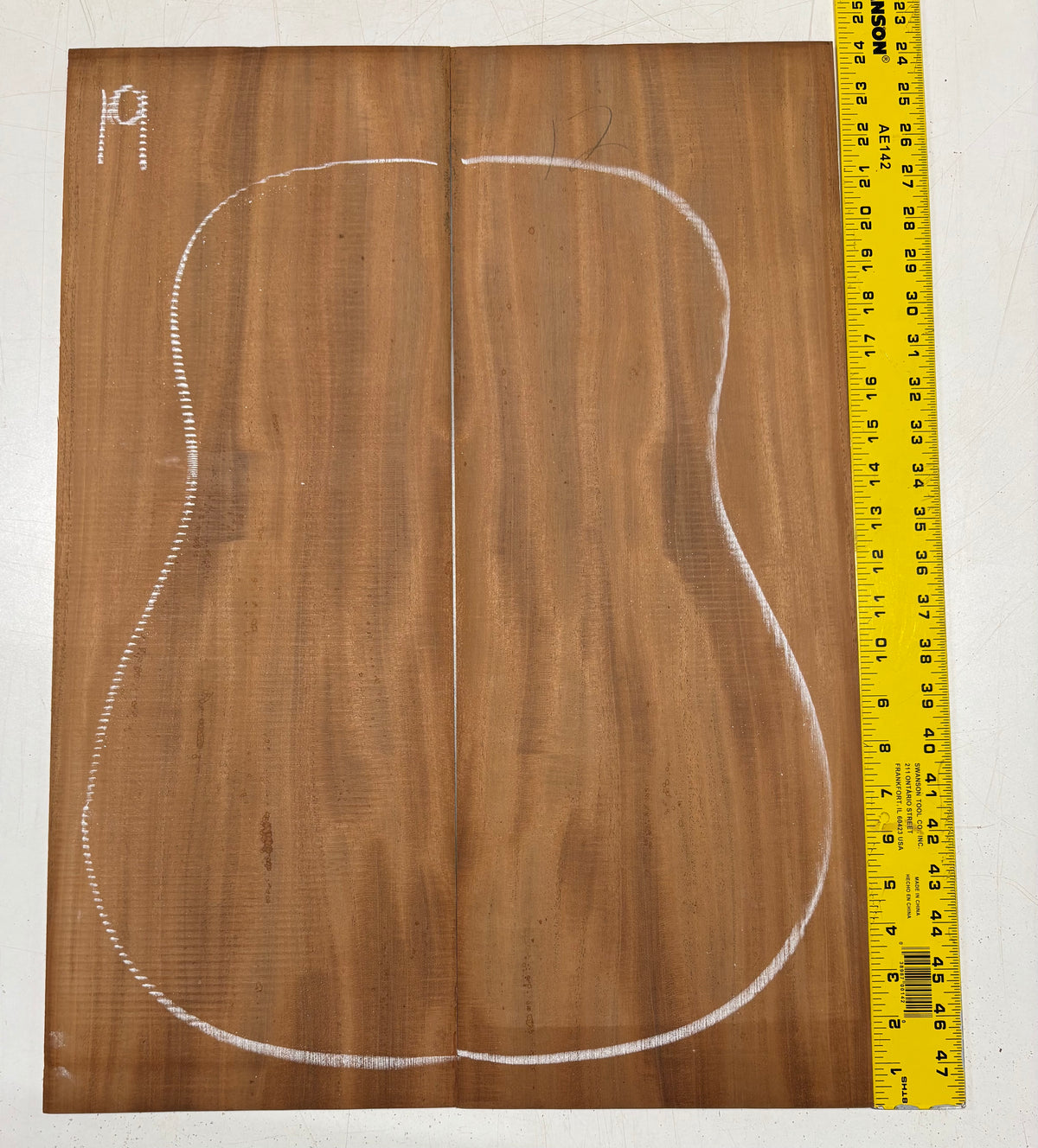 Rare Striped Flame Honduran Mahogany Dreadnought Guitar Back & Side Set #19 Exotic Wood Zone 