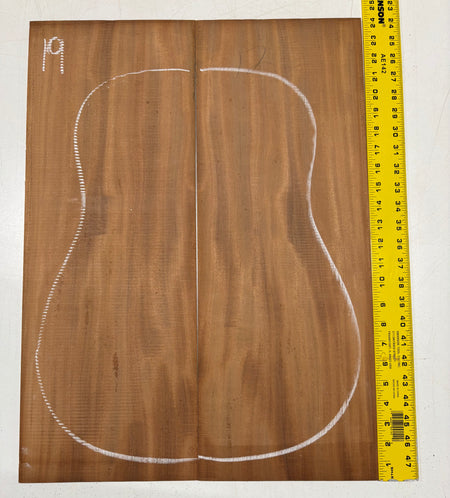 Rare Striped Flame Honduran Mahogany Dreadnought Guitar Back & Side Set #19 Exotic Wood Zone 