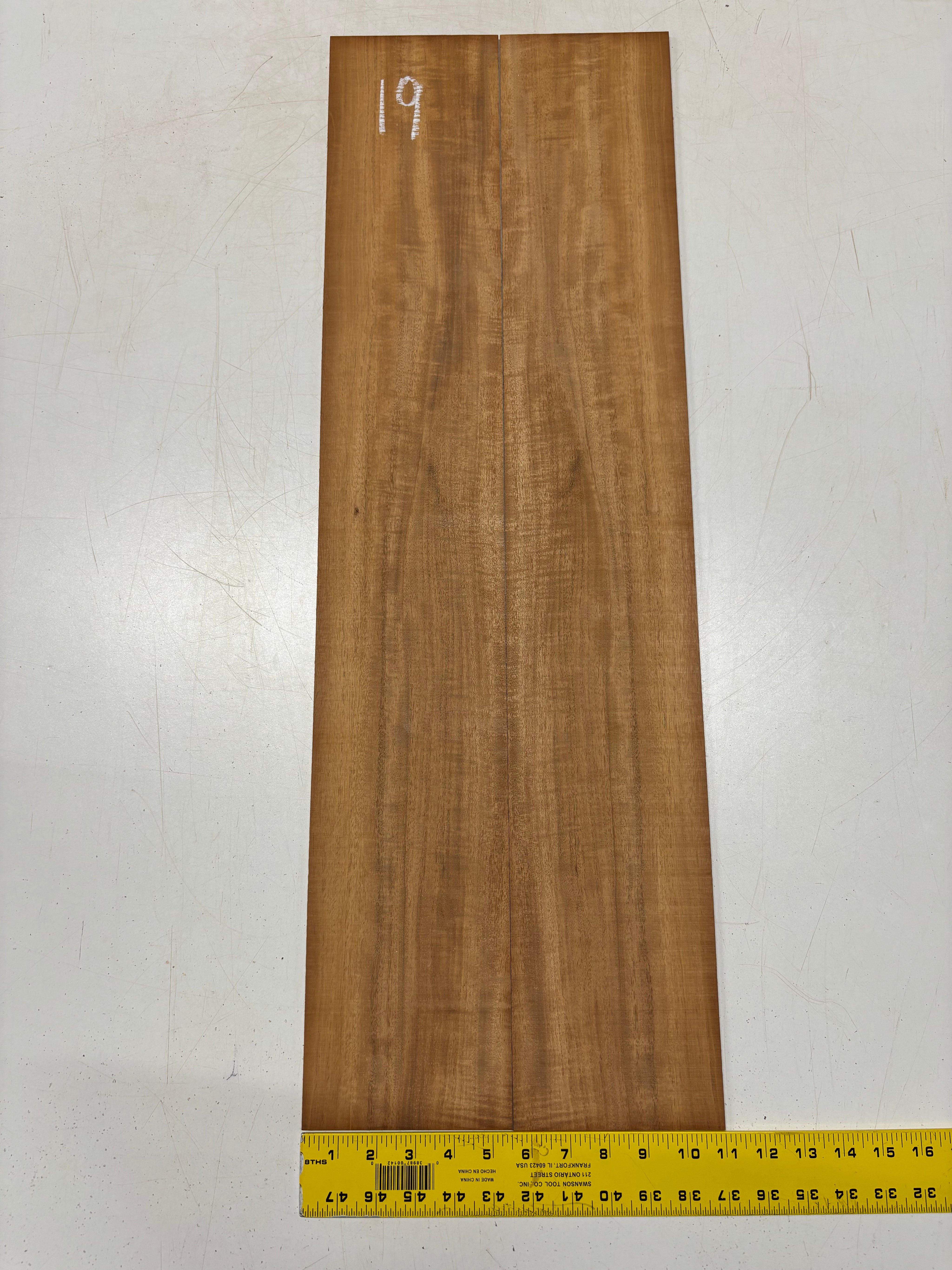 Rare Striped Flame Honduran Mahogany Dreadnought Guitar Back & Side Set #19 Exotic Wood Zone 