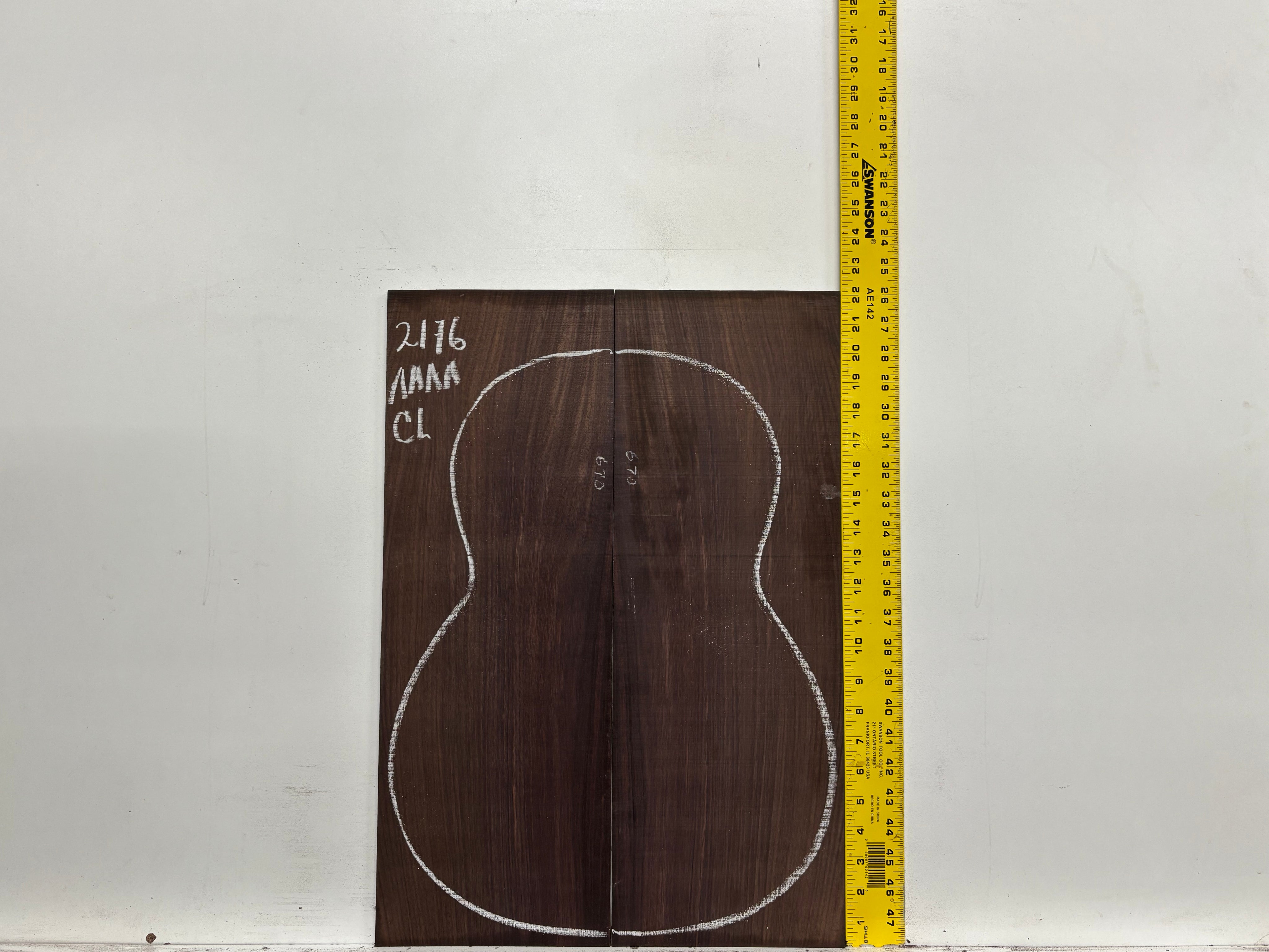 East Indian Rosewood Classical AAAA Grade Guitar Back & Side Set #2176 - Exotic Wood Zone