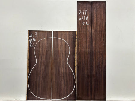 East Indian Rosewood Classical AAAA Grade Guitar Back & Side Set #2177 - Exotic Wood Zone