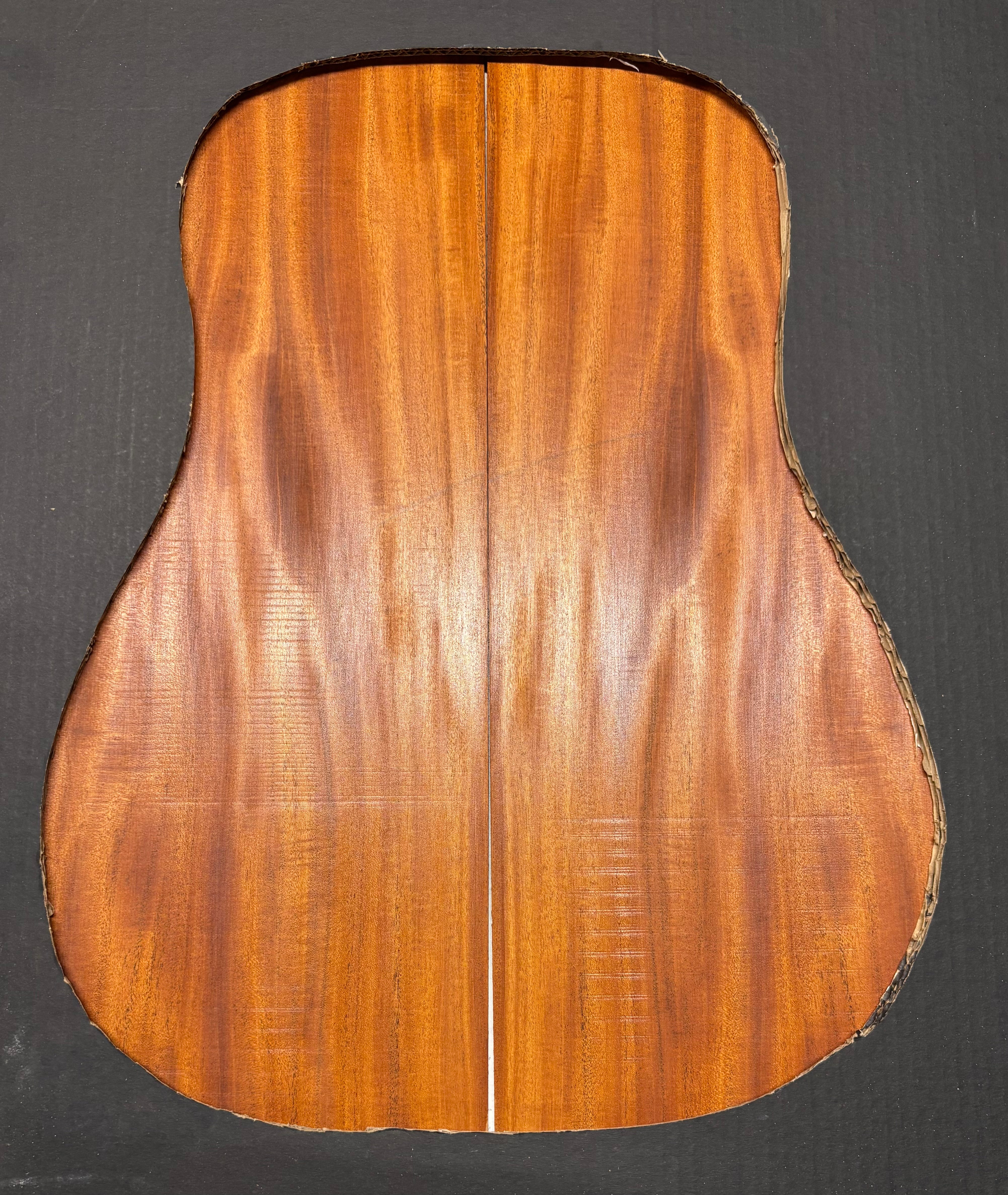 Rare Striped Flame Honduran Mahogany Dreadnought Guitar Back & Side Set #20 Exotic Wood Zone 