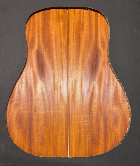 Rare Striped Flame Honduran Mahogany Dreadnought Guitar Back & Side Set #20 Exotic Wood Zone 
