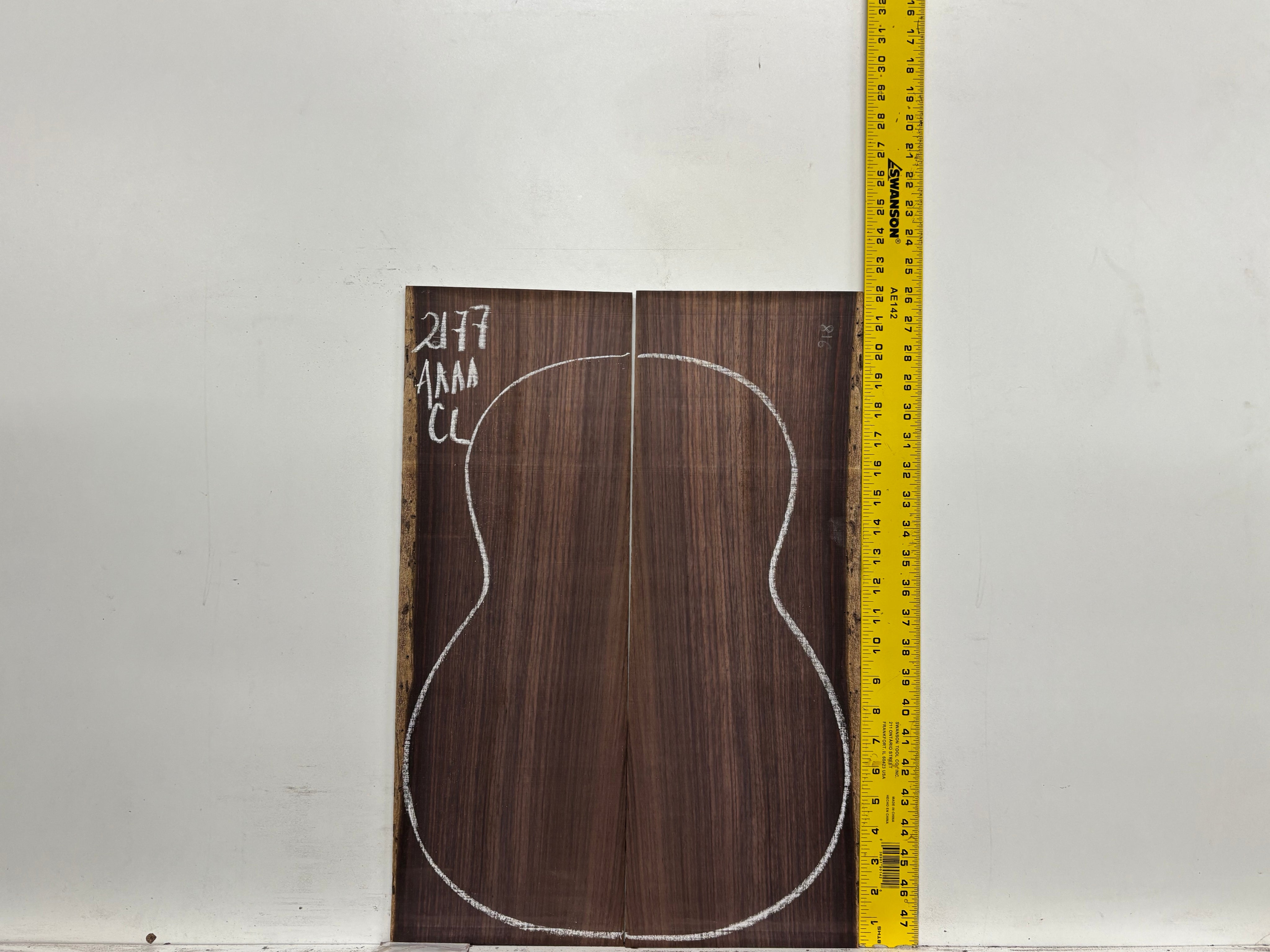 East Indian Rosewood Classical AAAA Grade Guitar Back & Side Set #2177 - Exotic Wood Zone