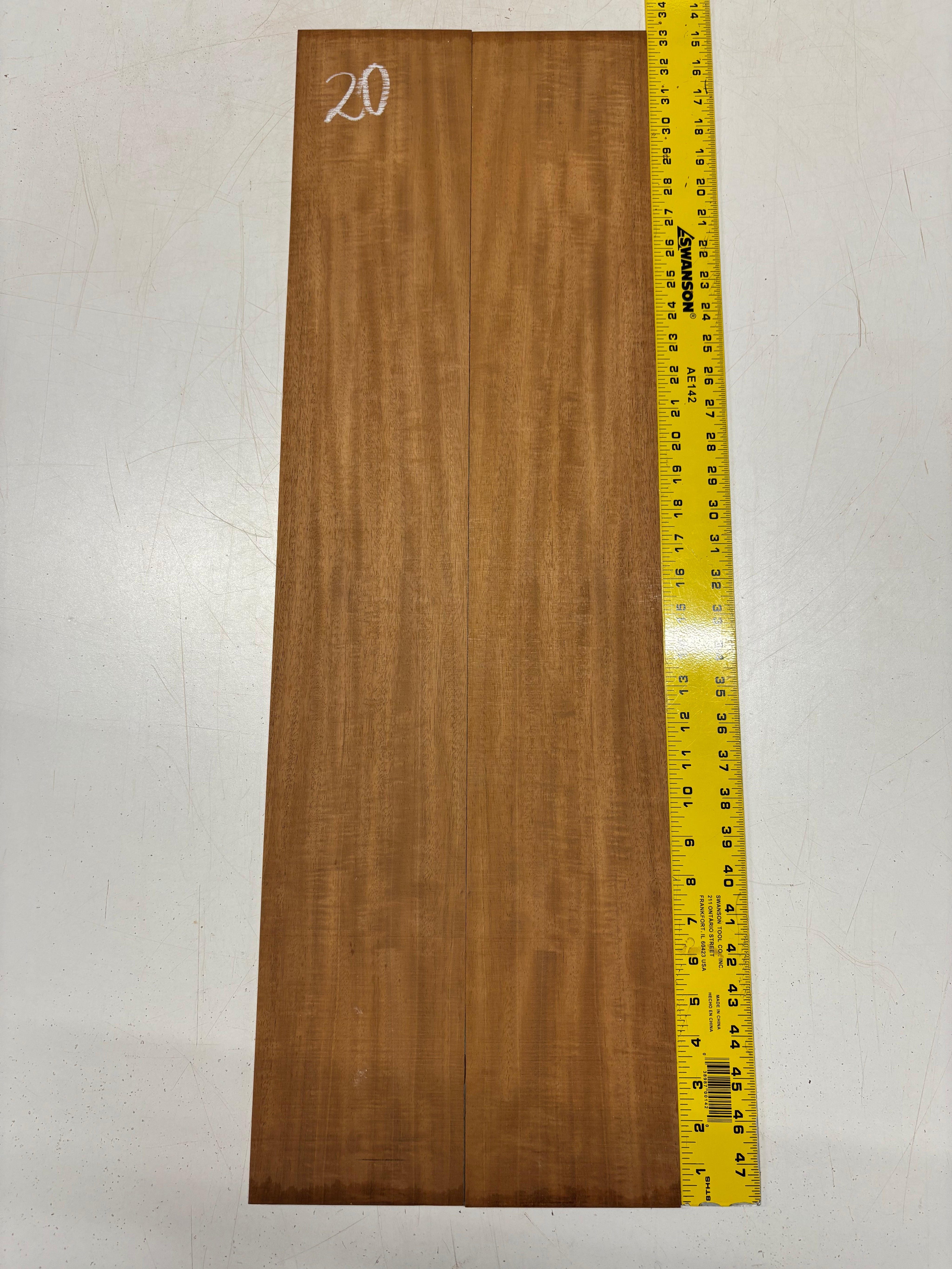 Rare Striped Flame Honduran Mahogany Dreadnought Guitar Back & Side Set #20 Exotic Wood Zone 