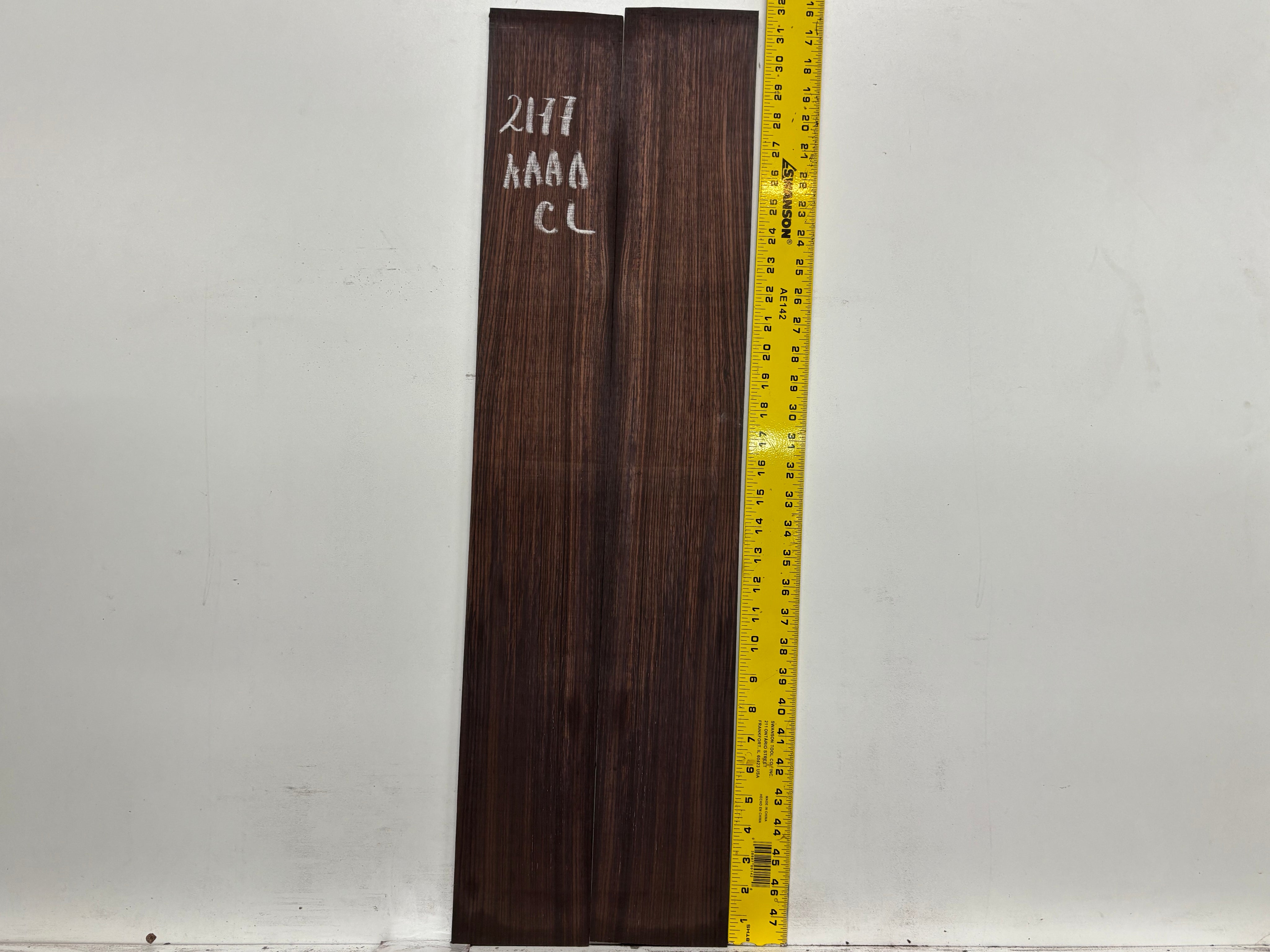 East Indian Rosewood Classical AAAA Grade Guitar Back & Side Set #2177 - Exotic Wood Zone
