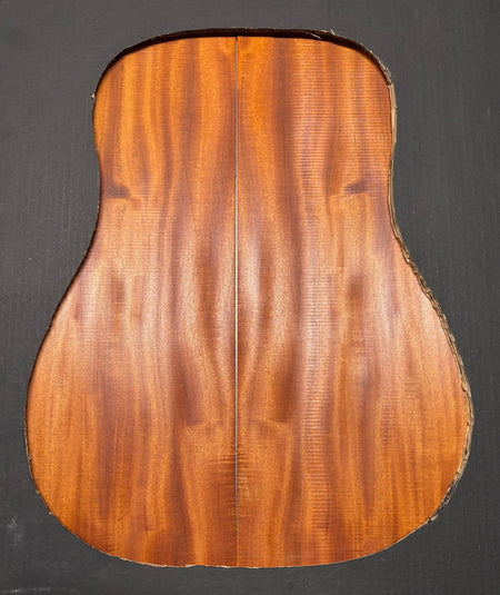 Rare Striped Flame Honduran Mahogany Dreadnought Guitar Back & Side Set #21 Exotic Wood Zone 