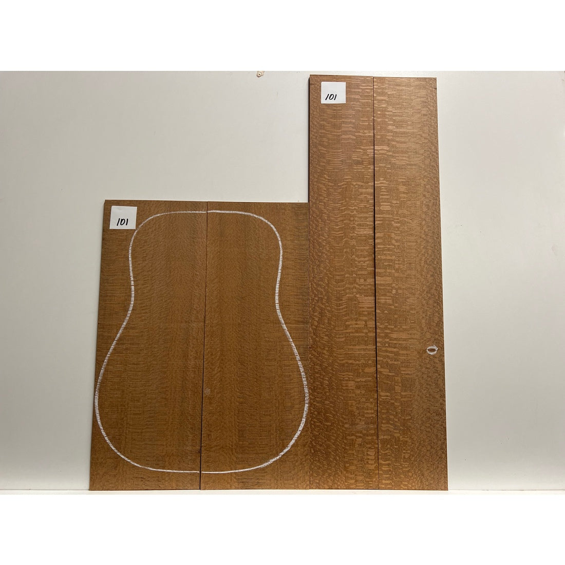 Leopardwood Dreadnought Guitar Back & Sides Sets #101 - Exotic Wood Zone - Buy online Across USA 