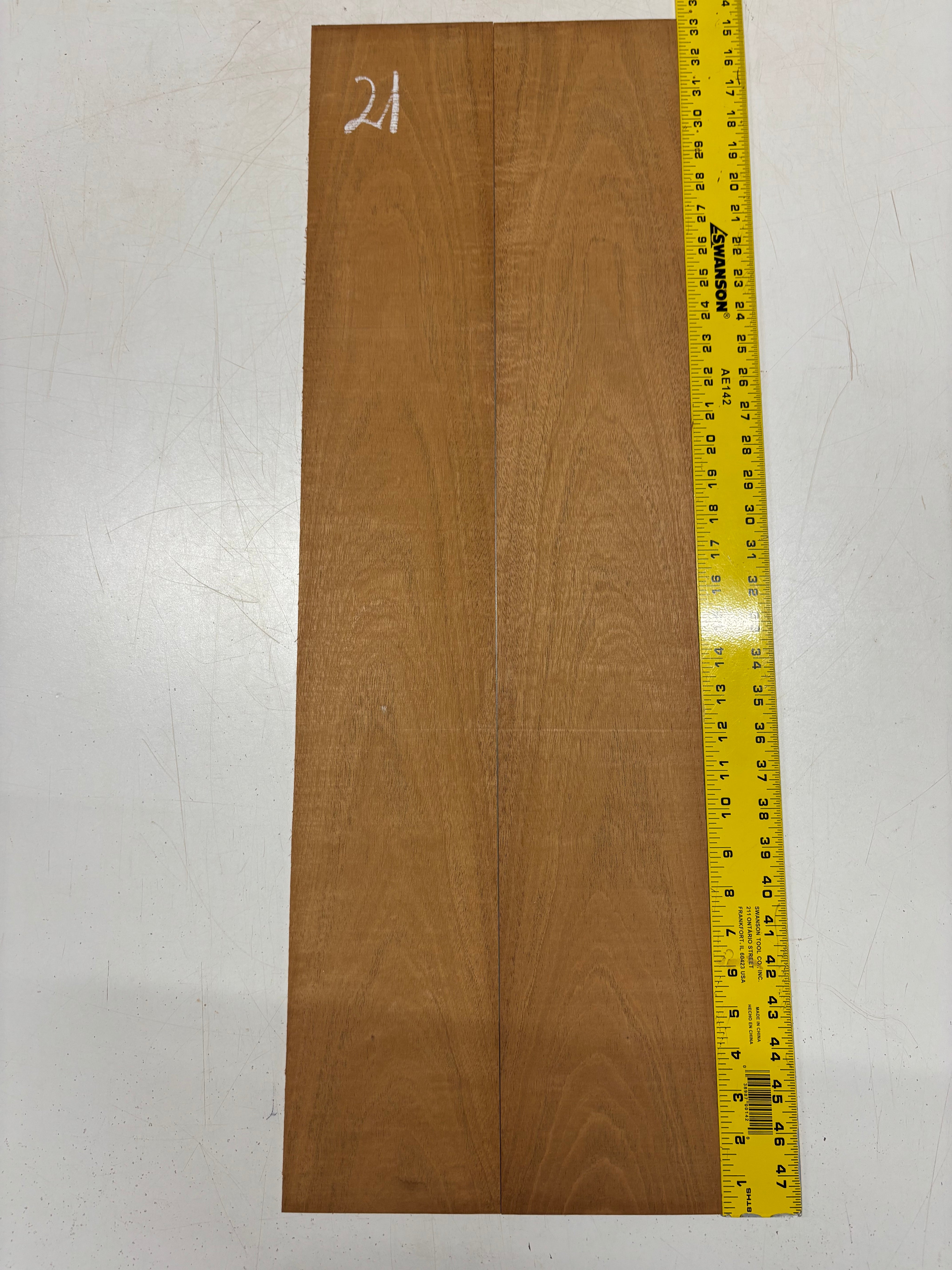 Rare Striped Flame Honduran Mahogany Dreadnought Guitar Back & Side Set #21 Exotic Wood Zone 