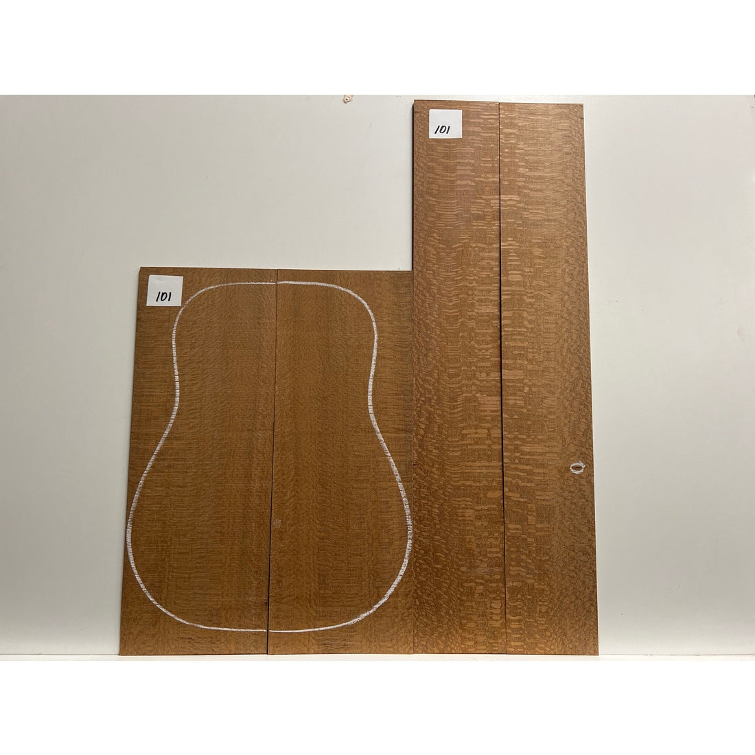 Leopardwood Dreadnought Guitar Back &amp; Sides Sets - Exotic Wood Zone - Buy online Across USA 