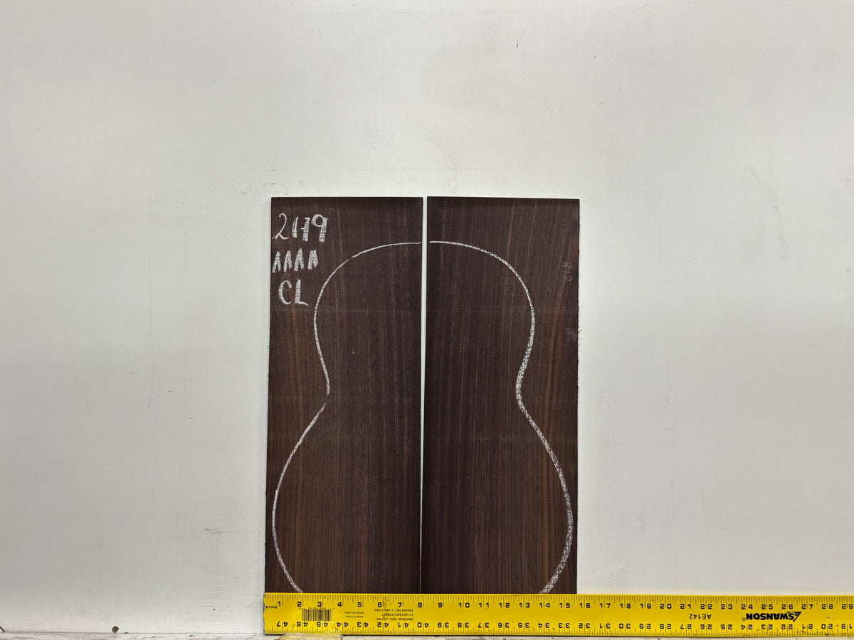 East Indian Rosewood Classical AAAA Grade Guitar Back & Side Set #2179 - Exotic Wood Zone