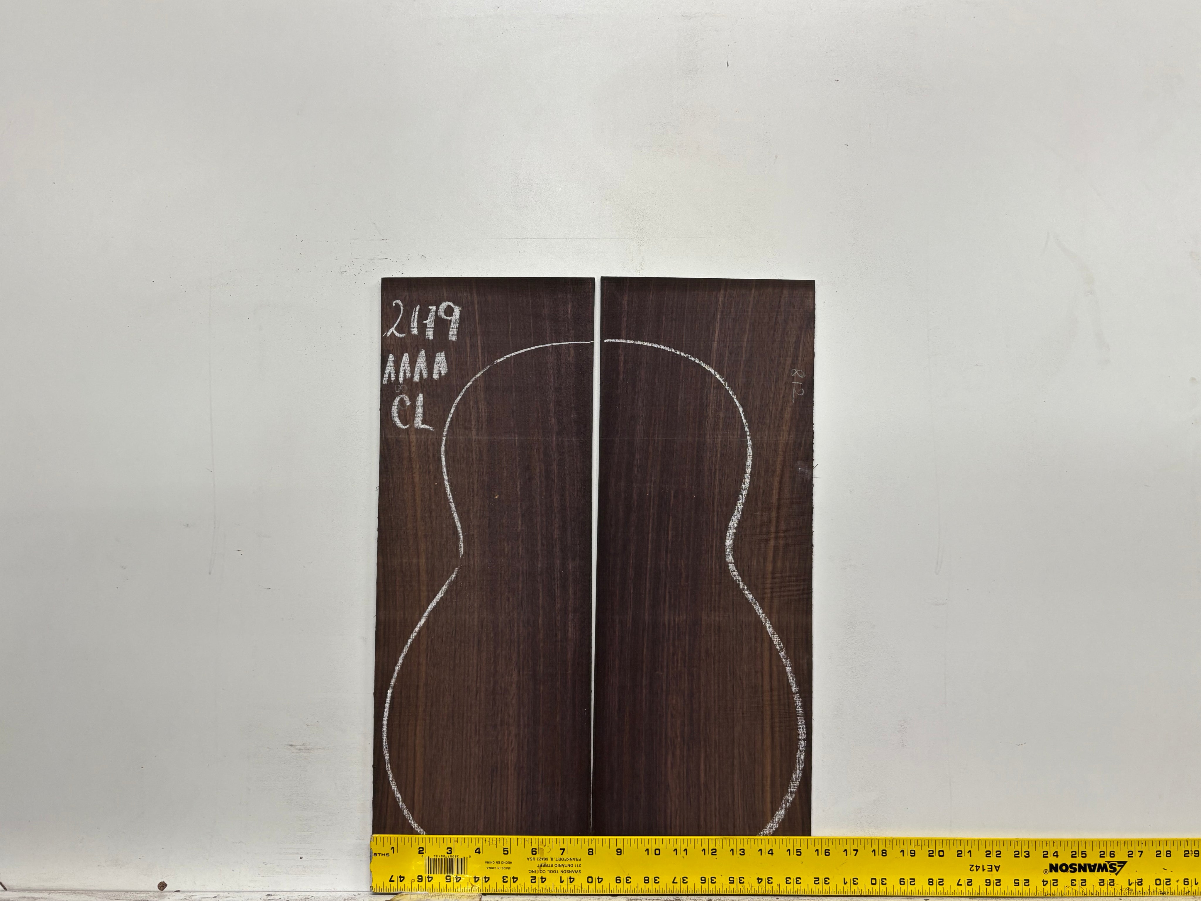 East Indian Rosewood Classical AAAA Grade Guitar Back & Side Set #2179 - Exotic Wood Zone