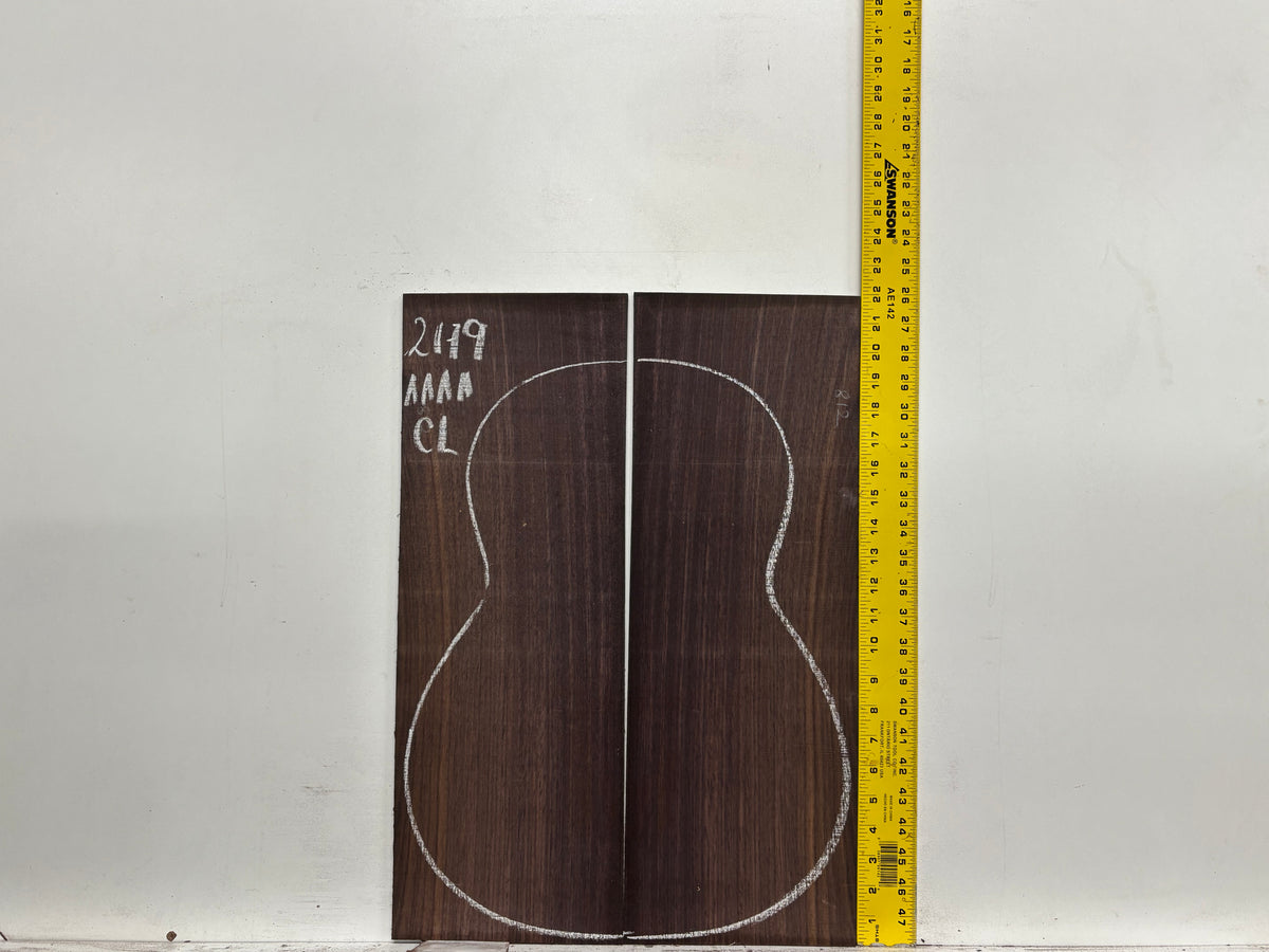East Indian Rosewood Classical AAAA Grade Guitar Back & Side Set #2179 - Exotic Wood Zone