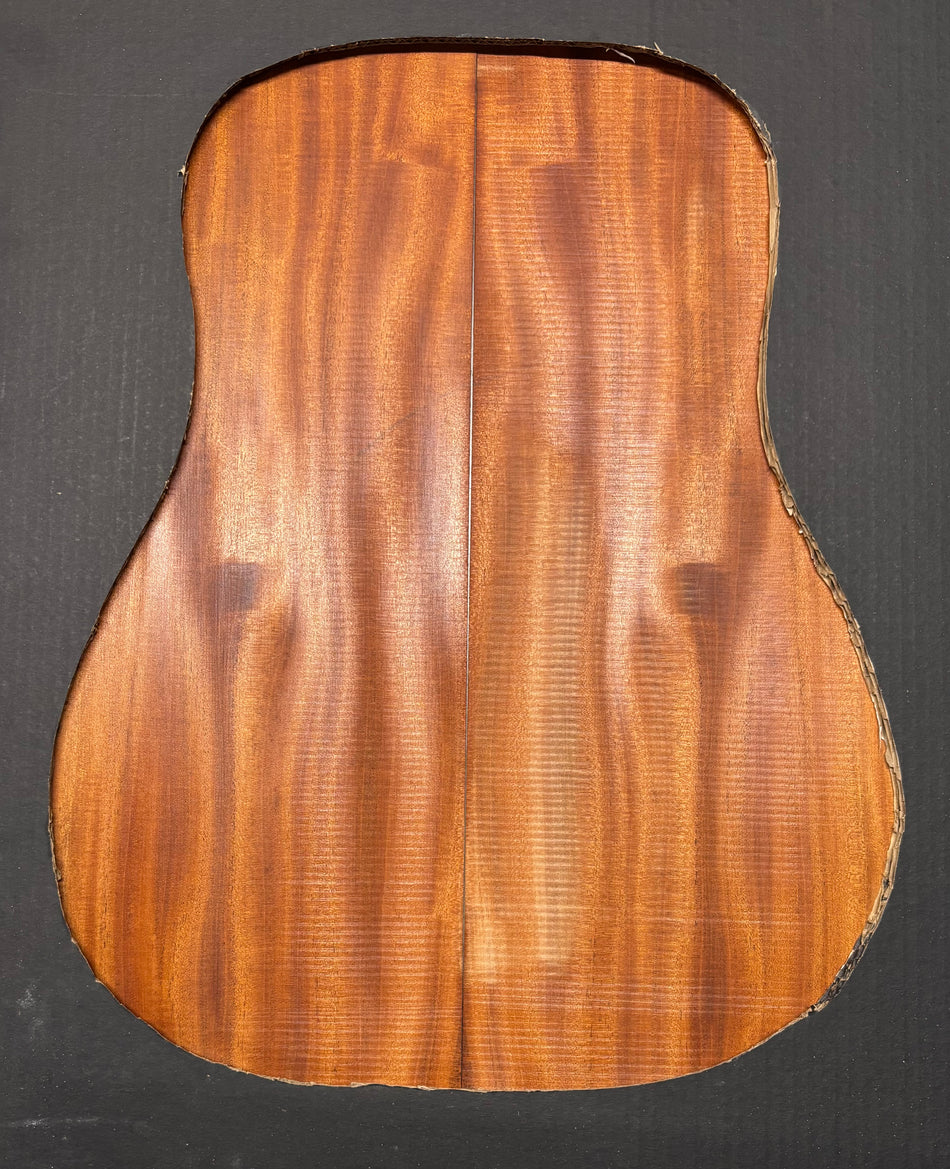 Rare Striped Flame Honduran Mahogany Dreadnought Guitar Back & Side Set #22 Exotic Wood Zone 