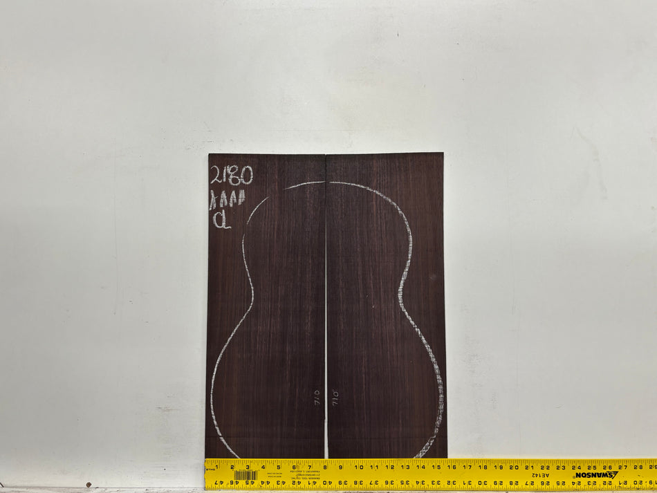 East Indian Rosewood Classical AAAA Grade Guitar Back & Side Set #2180 - Exotic Wood Zone