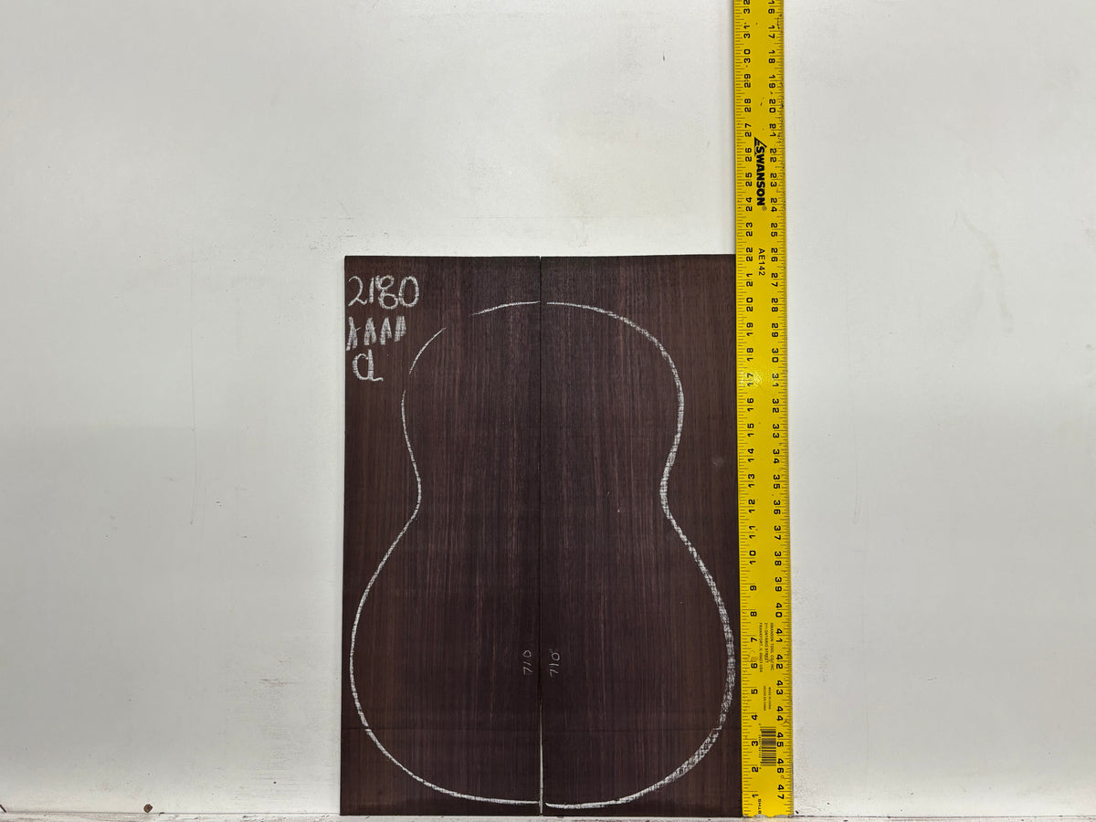 East Indian Rosewood Classical AAAA Grade Guitar Back & Side Set #2180 - Exotic Wood Zone