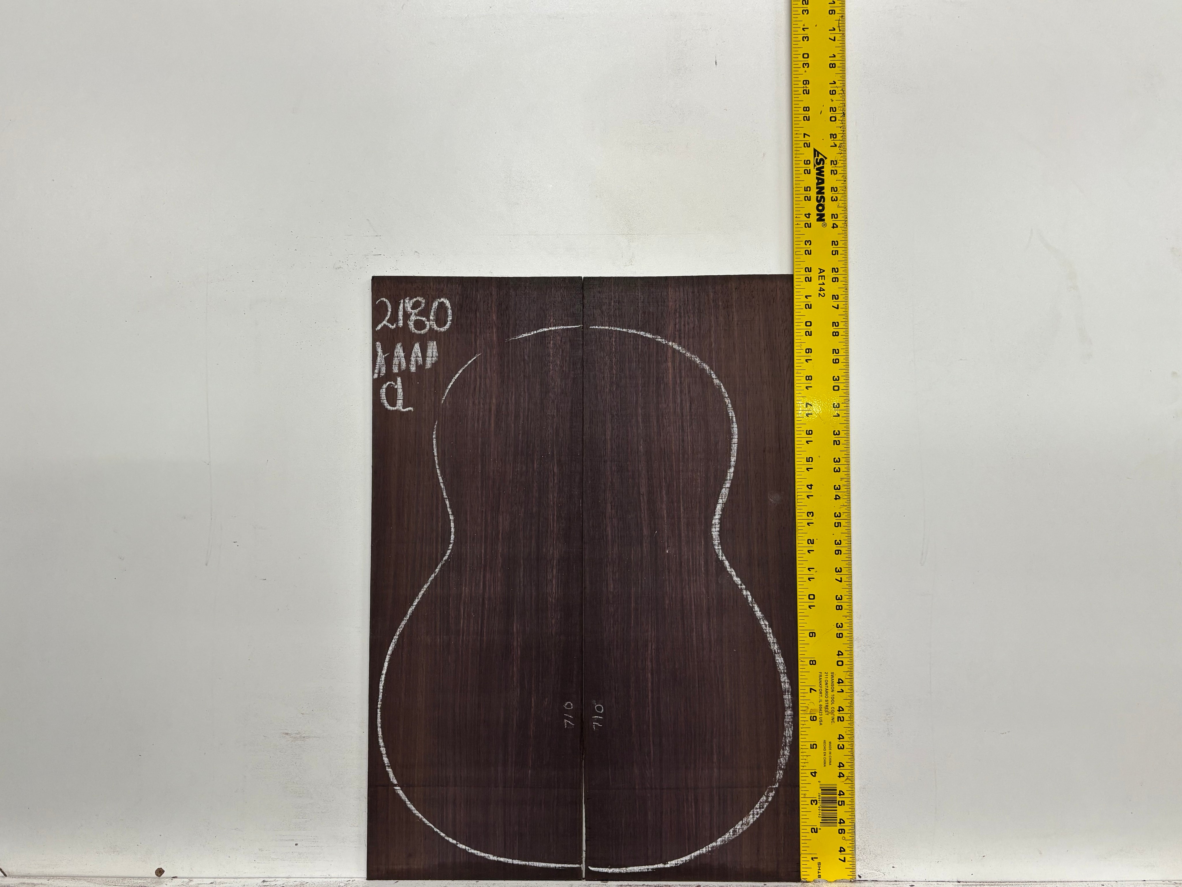 East Indian Rosewood Classical AAAA Grade Guitar Back & Side Set #2180 - Exotic Wood Zone