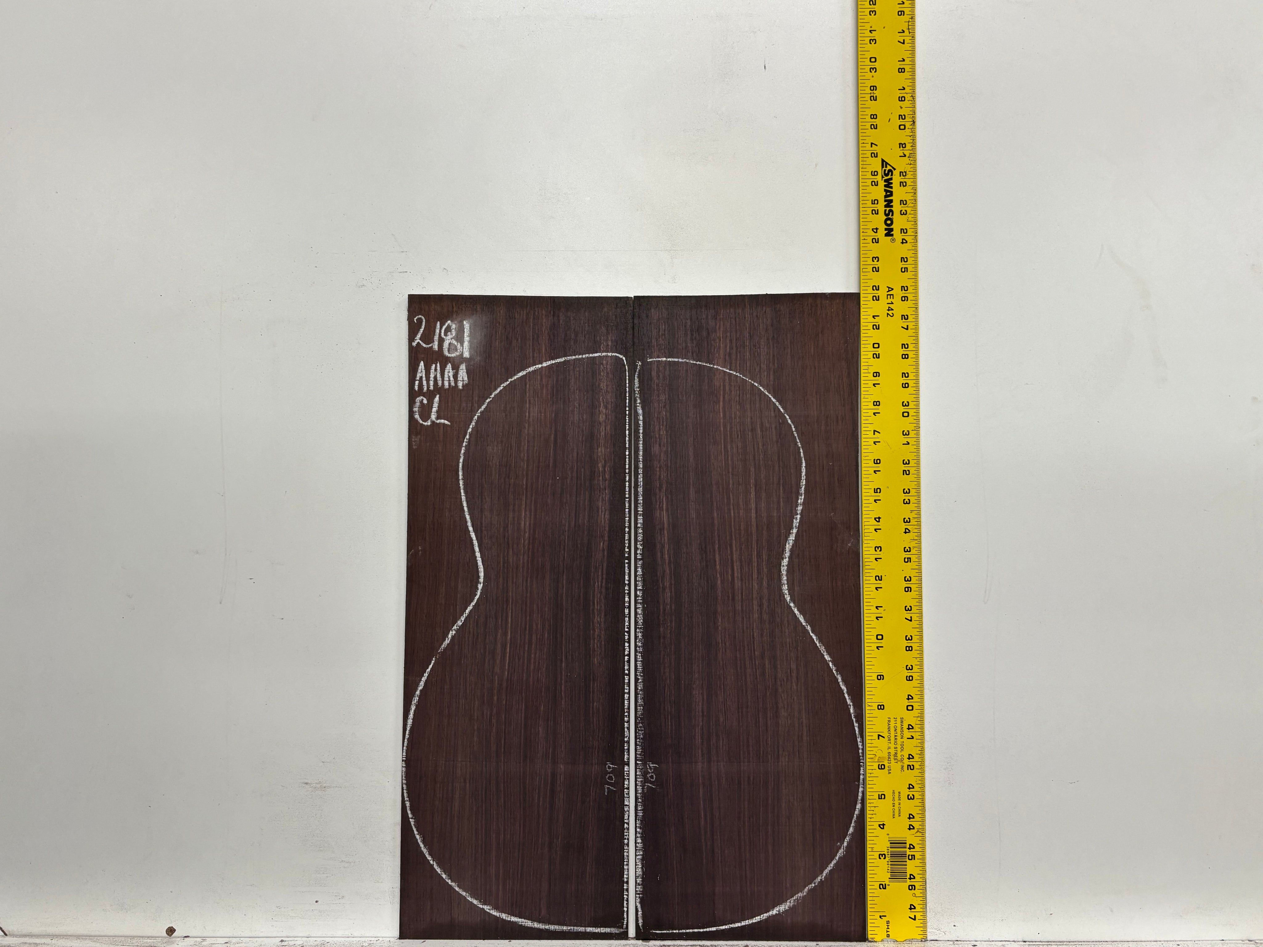 East Indian Rosewood Classical AAAA Grade Guitar Back & Side Set #2181 - Exotic Wood Zone