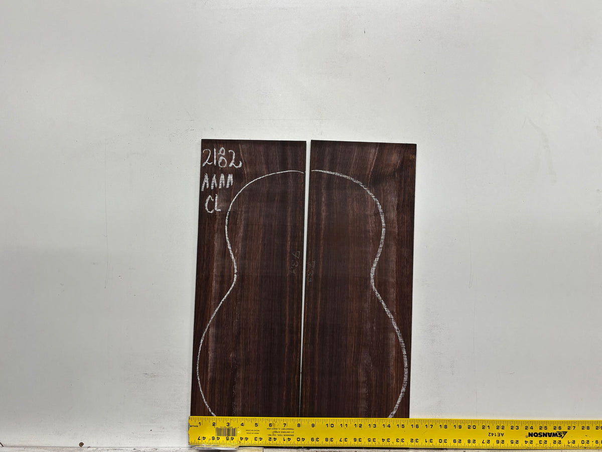 East Indian Rosewood Classical AAAA Grade Guitar Back & Side Set #2182 - Exotic Wood Zone