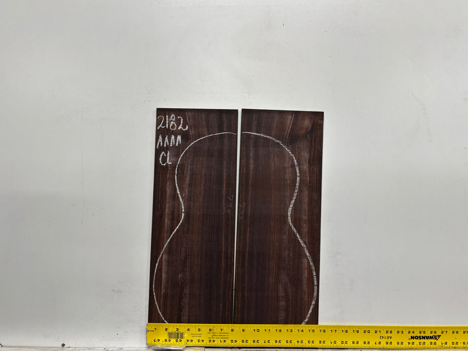 East Indian Rosewood Classical AAAA Grade Guitar Back & Side Set #2182 - Exotic Wood Zone