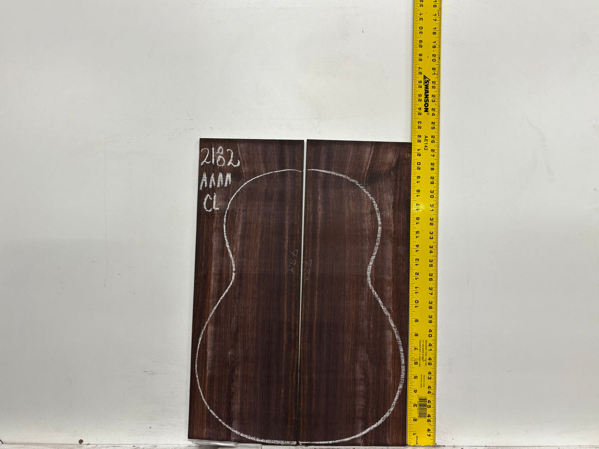 East Indian Rosewood Classical AAAA Grade Guitar Back & Side Set #2182 - Exotic Wood Zone