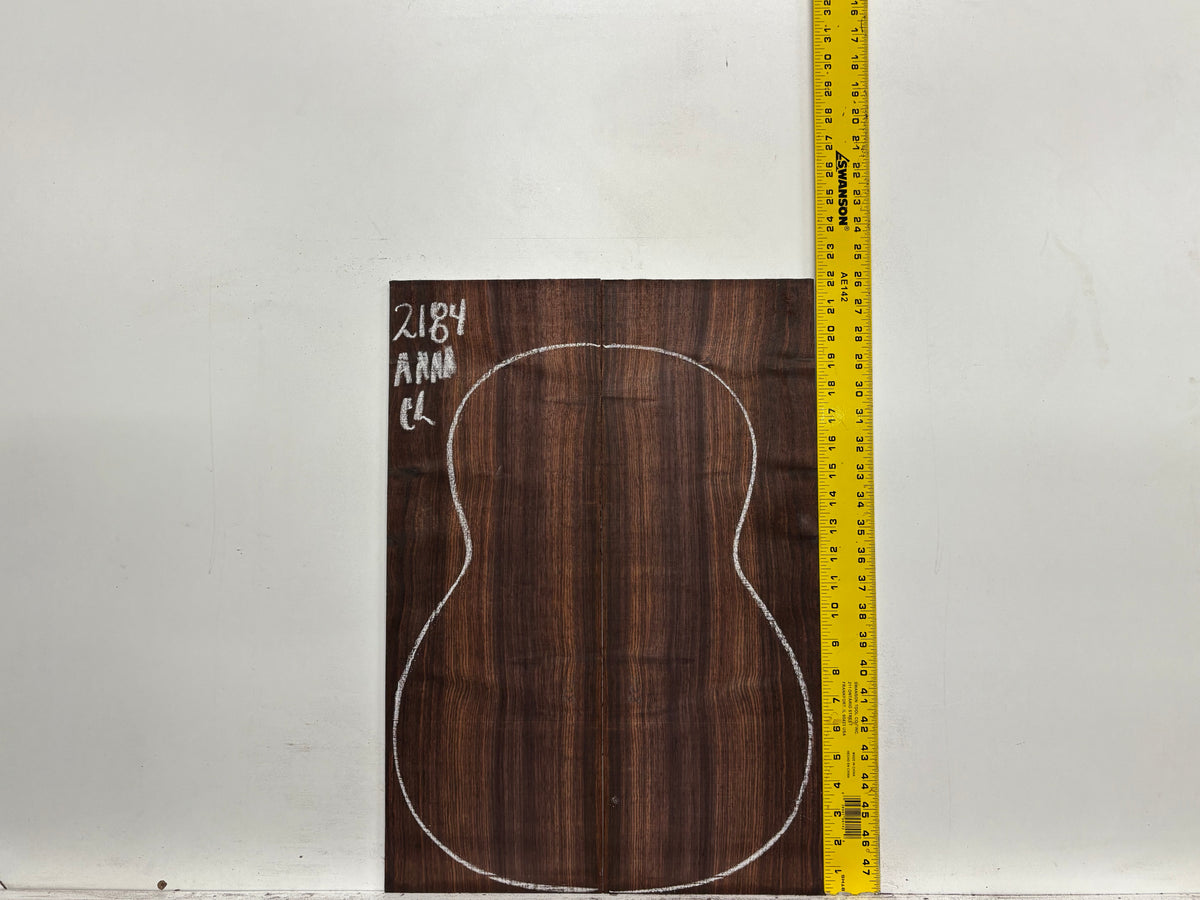 East Indian Rosewood Classical AAAA Grade Guitar Back & Side Set #2184 - Exotic Wood Zone