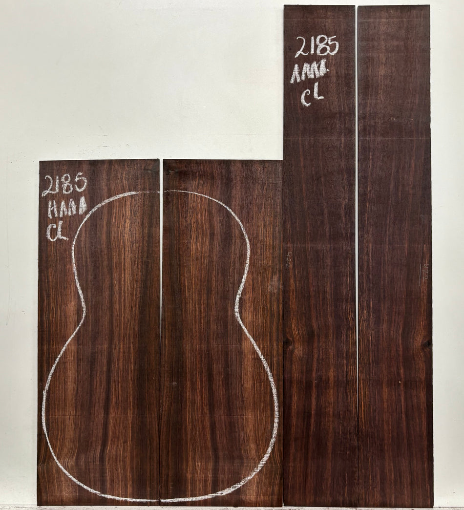 East Indian Rosewood Classical AAAA Grade Guitar Back & Side Set #2185 - Exotic Wood Zone
