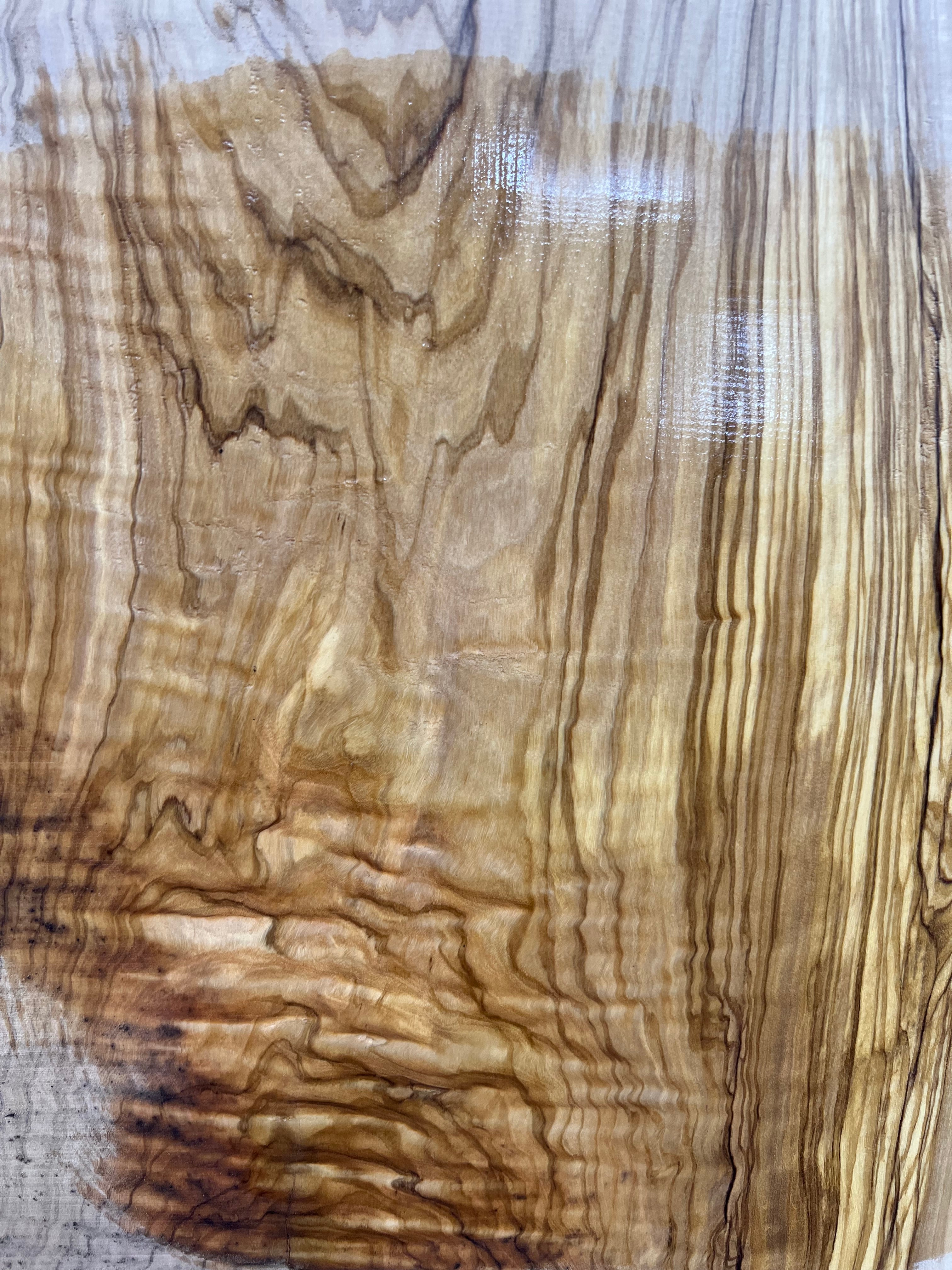 Olivewood Lumber Live Edge Slab - 57&quot;x 17&quot;x 1&quot; 