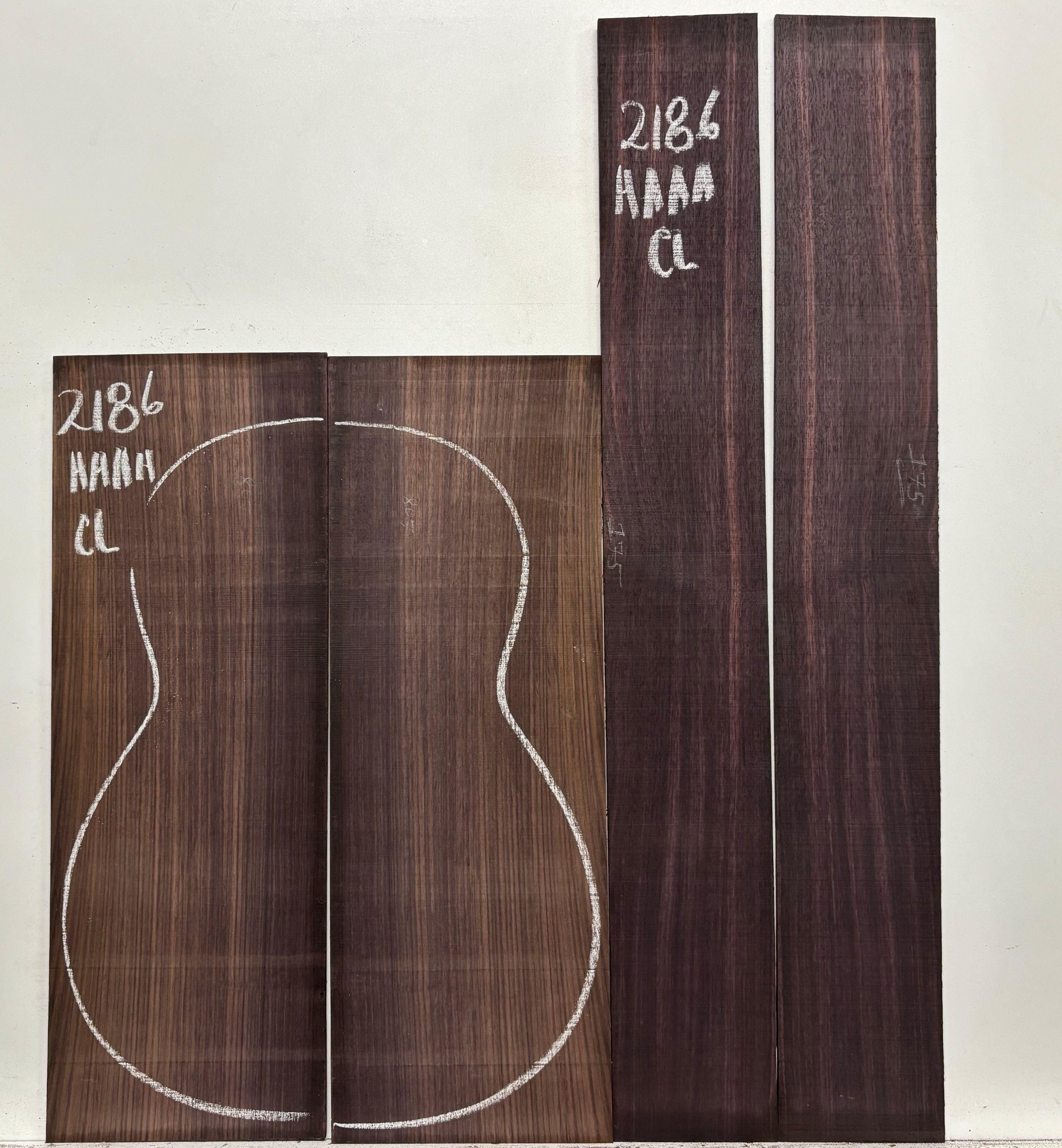 East Indian Rosewood Classical AAAA Grade Guitar Back & Side Set #2186 - Exotic Wood Zone