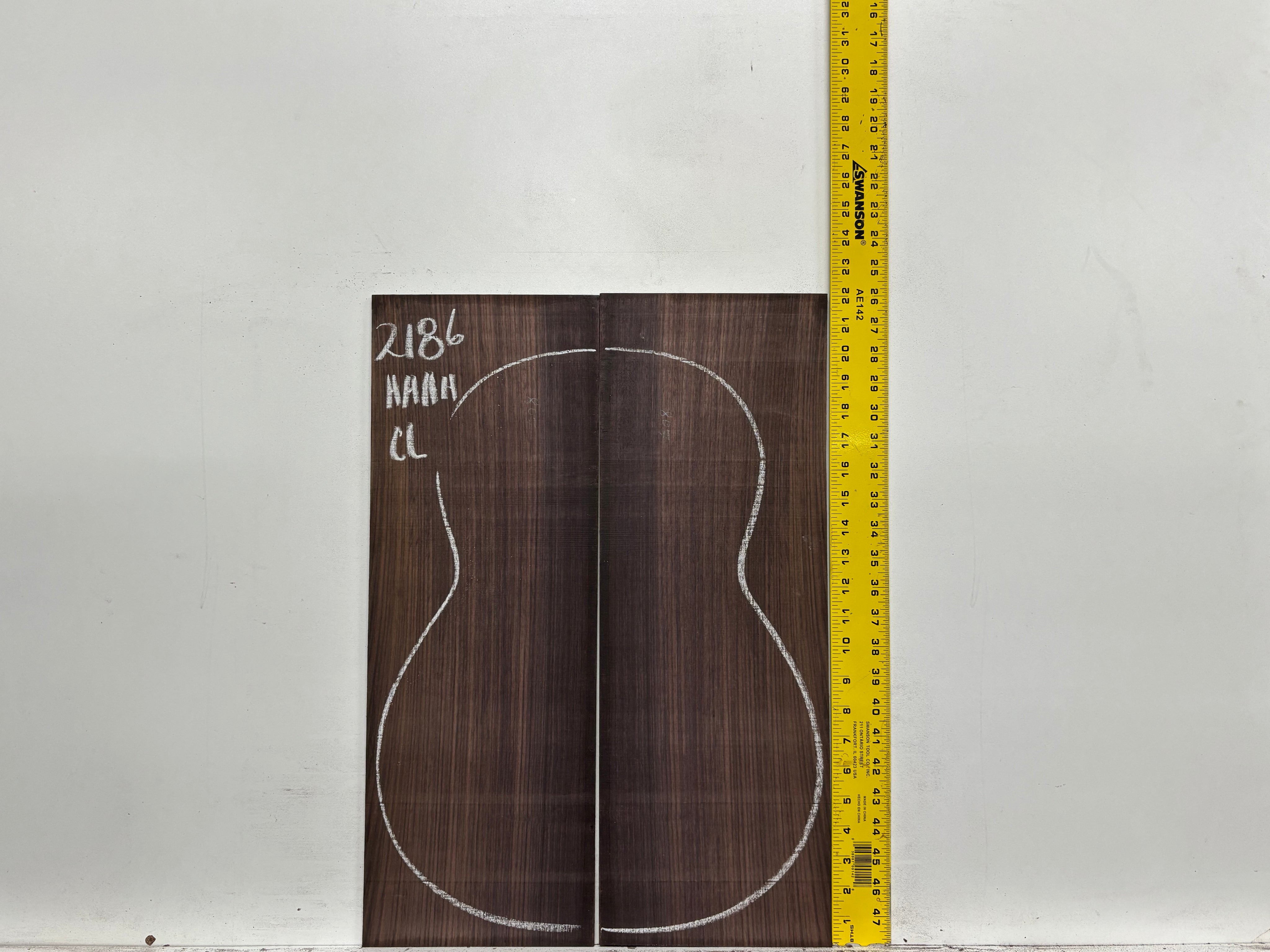 East Indian Rosewood Classical AAAA Grade Guitar Back & Side Set #2186 - Exotic Wood Zone