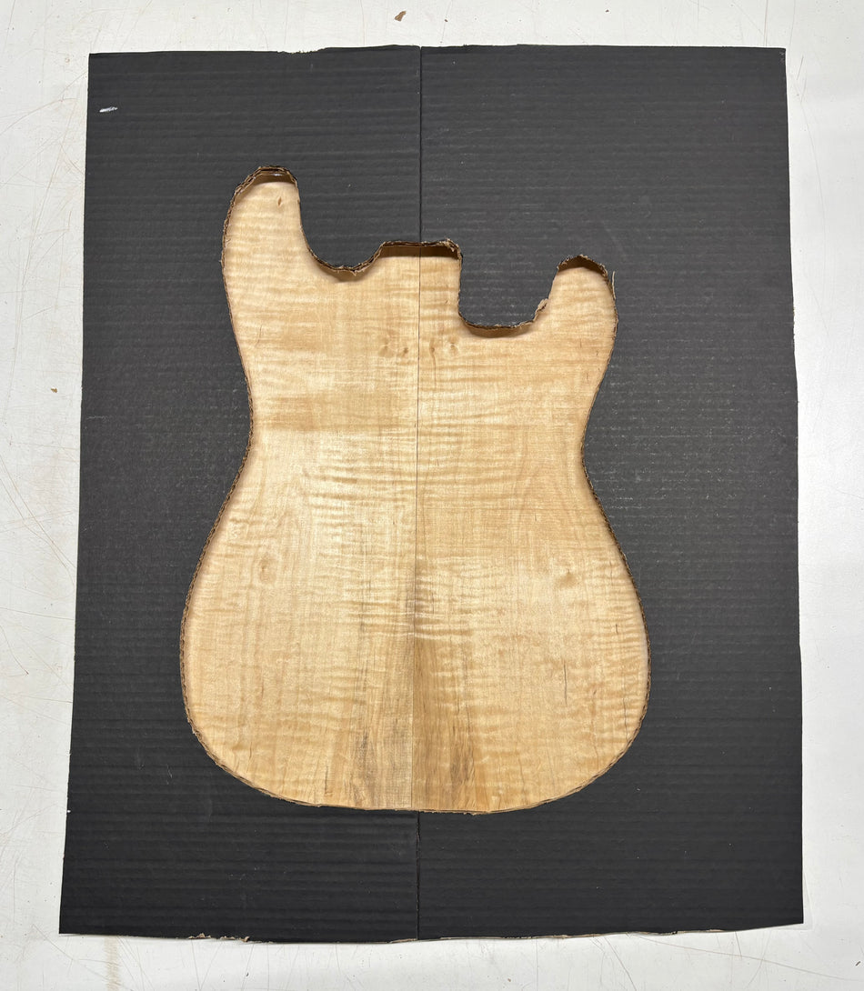 Flame Hard Maple Guitar Drop Tops 21" x 7" x 3/8" #3964