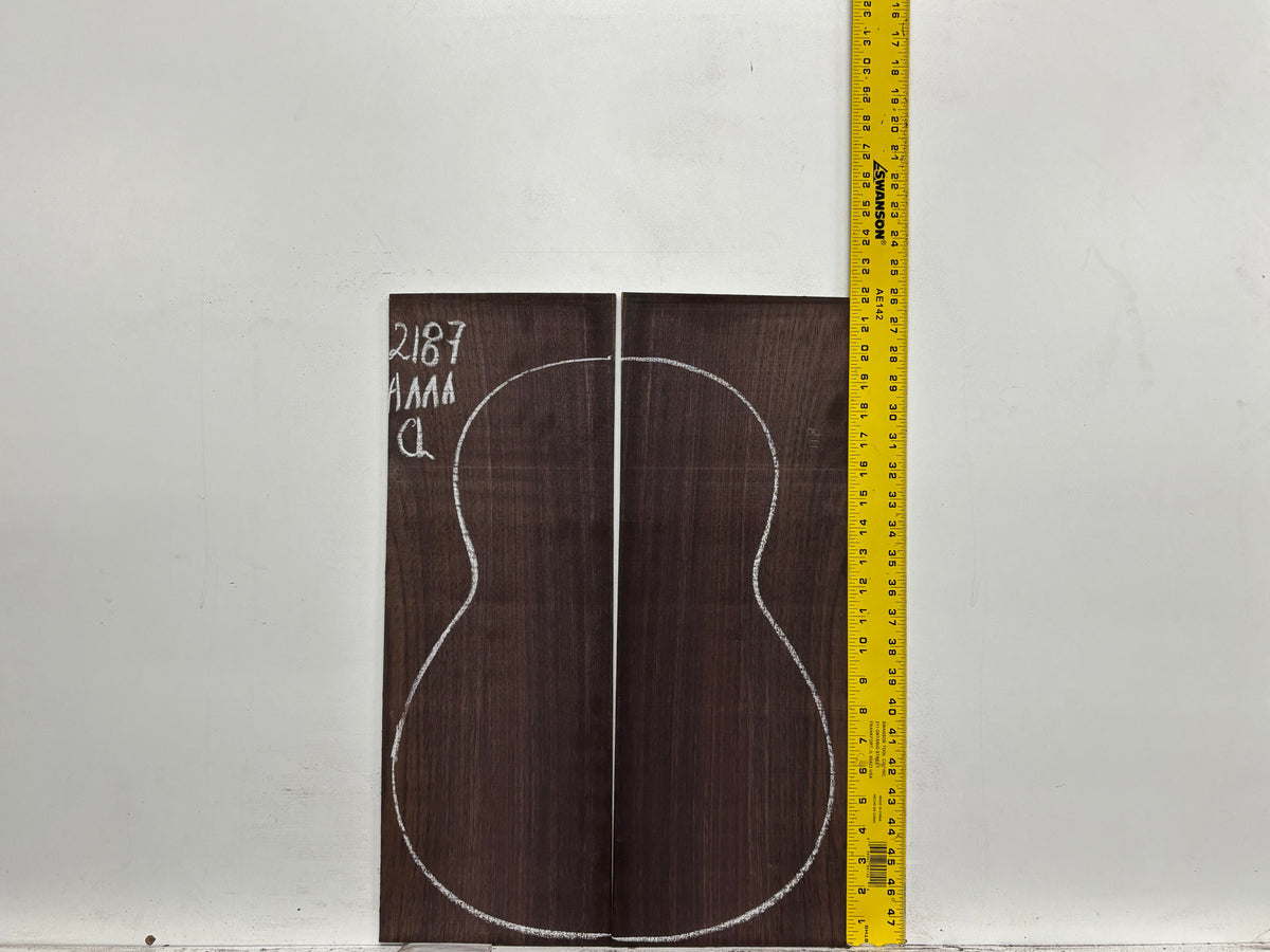 East Indian Rosewood Classical AAAA Grade Guitar Back & Side Set #2187 - Exotic Wood Zone