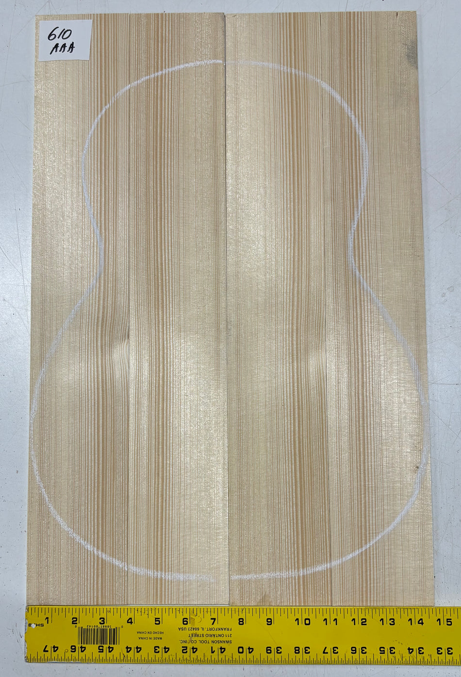 Tapa de guitarra clásica de abeto alemán #503