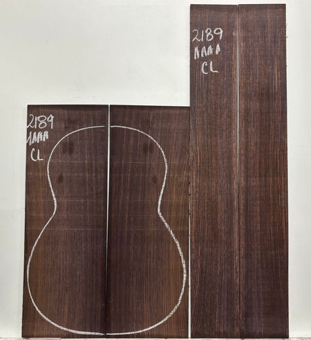 East Indian Rosewood Classical AAAA Grade Guitar Back & Side Set #2189 - Exotic Wood Zone