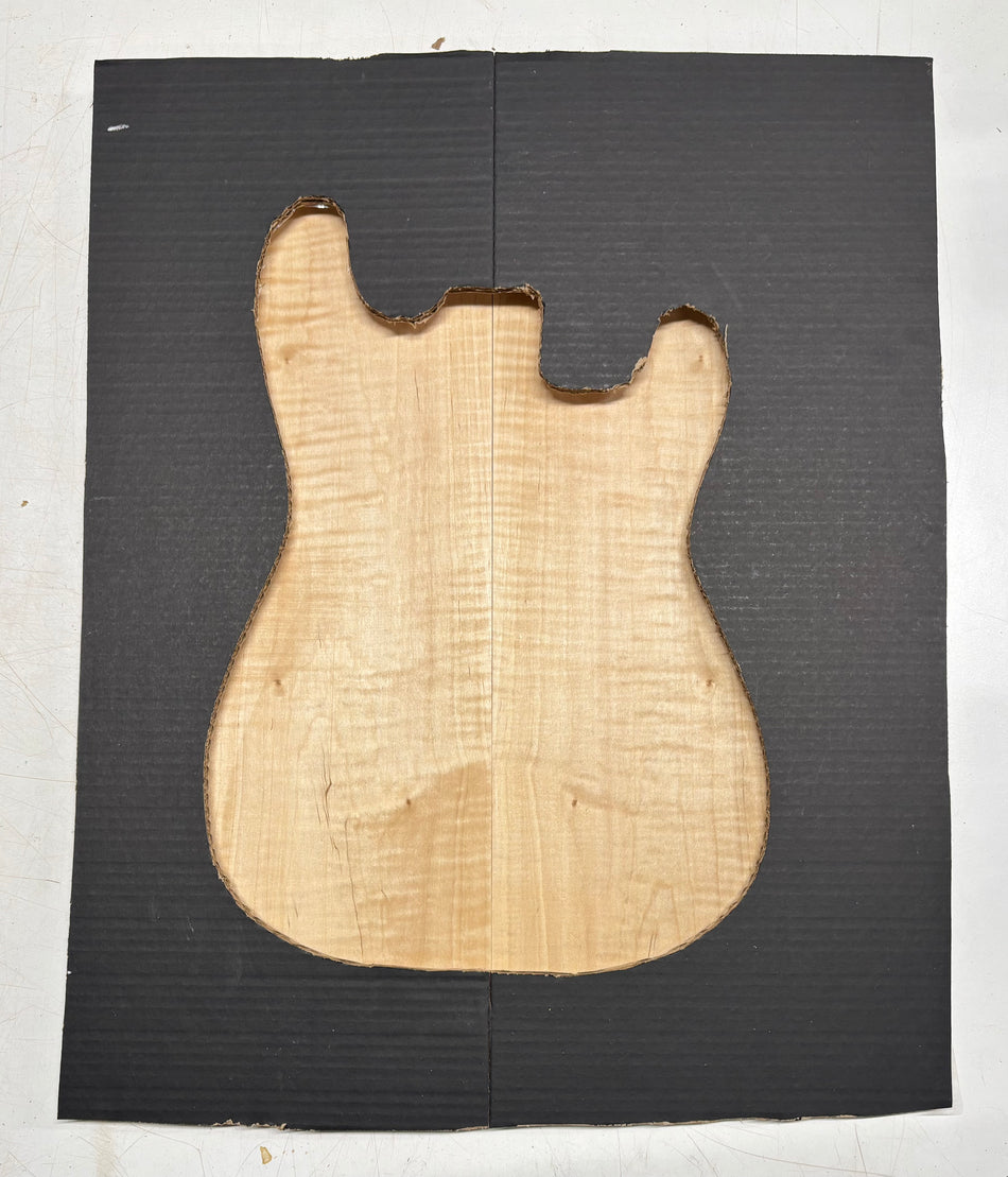 Flame Hard Maple Guitar Drop Tops 21" x 7" x 3/8" #3967