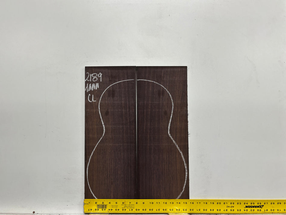 East Indian Rosewood Classical AAAA Grade Guitar Back & Side Set #2189 - Exotic Wood Zone