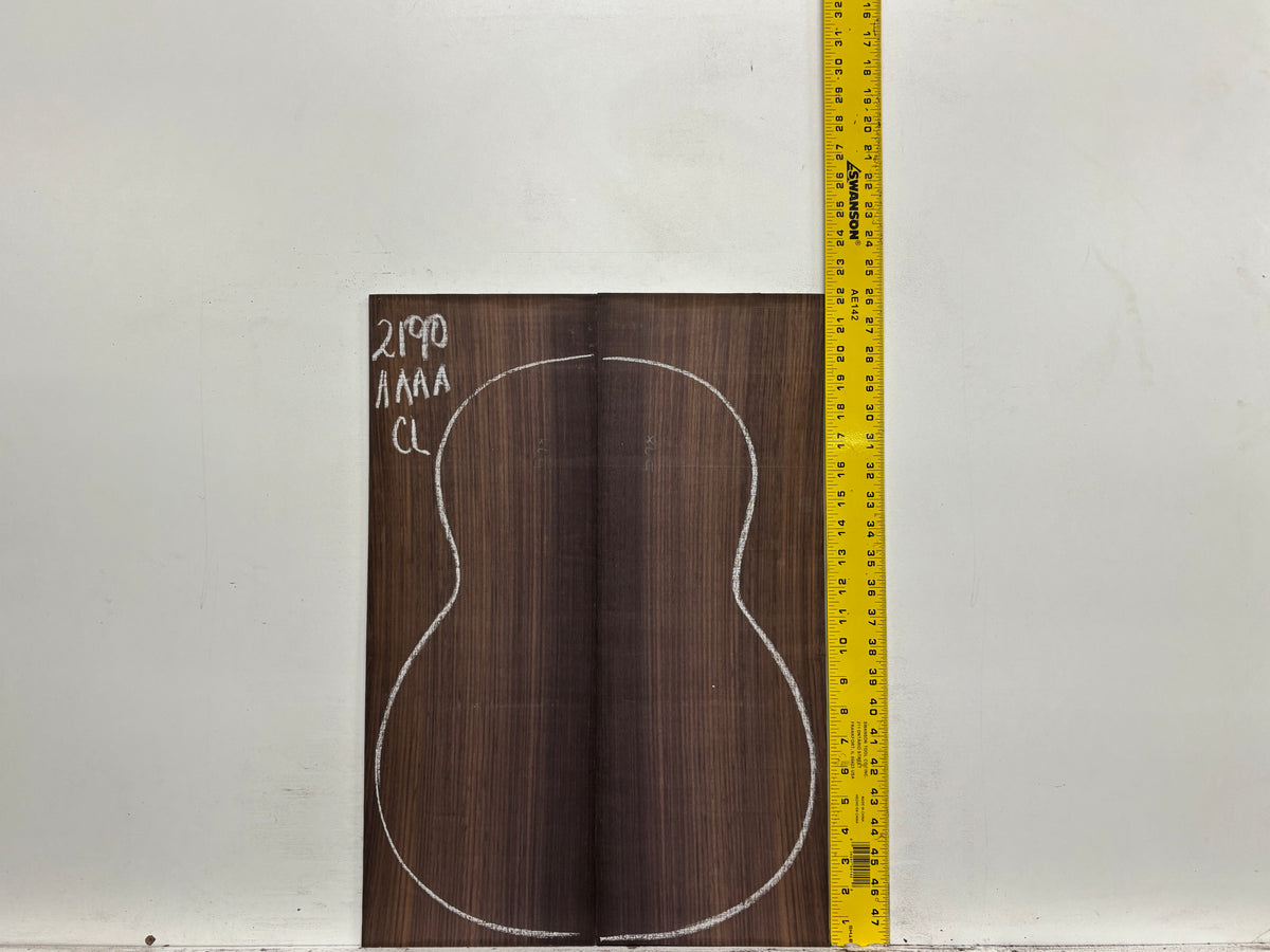 East Indian Rosewood Classical AAAA Grade Guitar Back & Side Set #2190 - Exotic Wood Zone