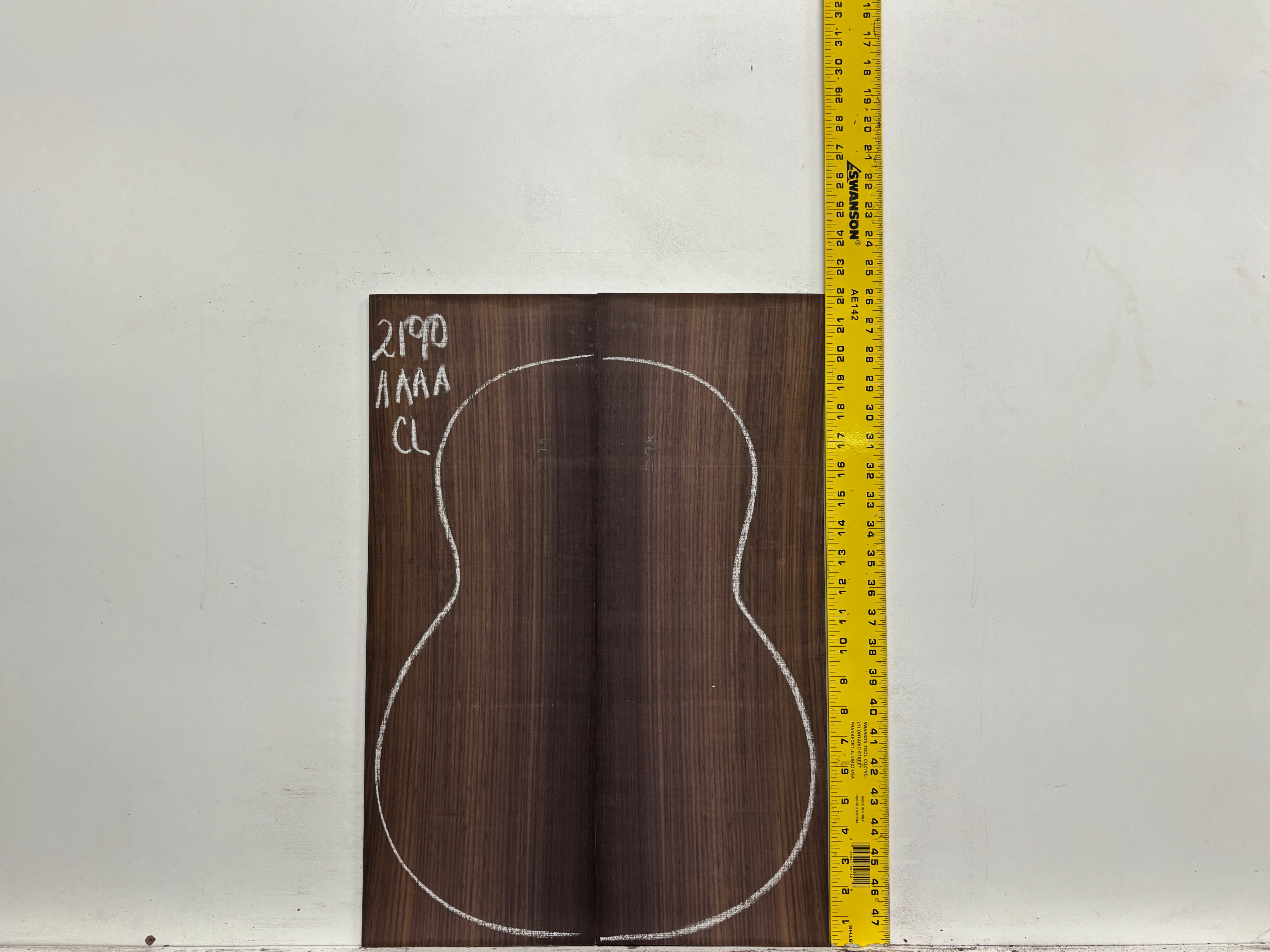 East Indian Rosewood Classical AAAA Grade Guitar Back & Side Set #2190 - Exotic Wood Zone