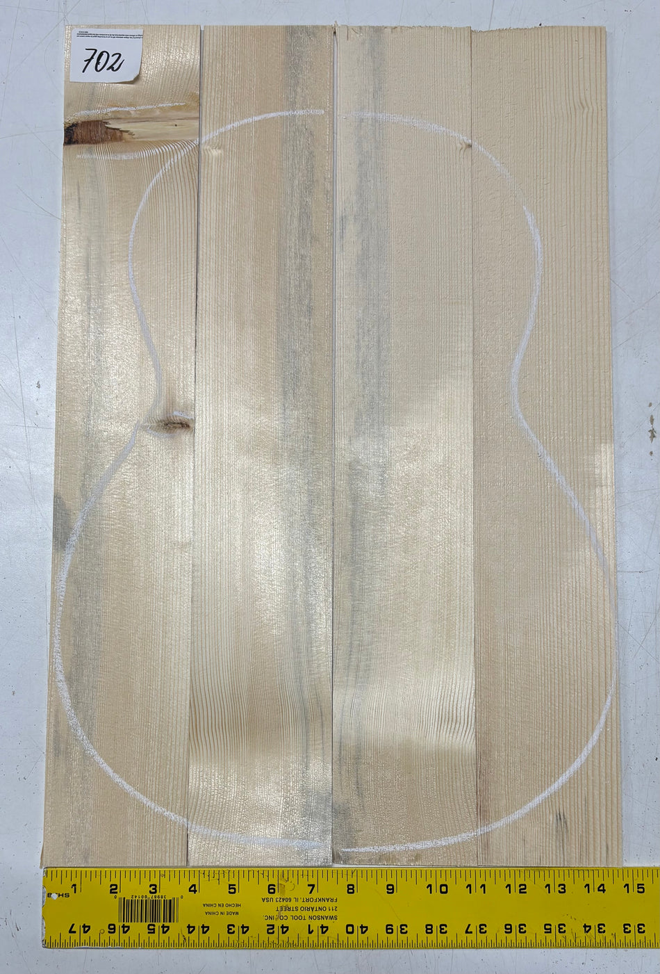 Tapa de guitarra clásica de abeto alemán #503