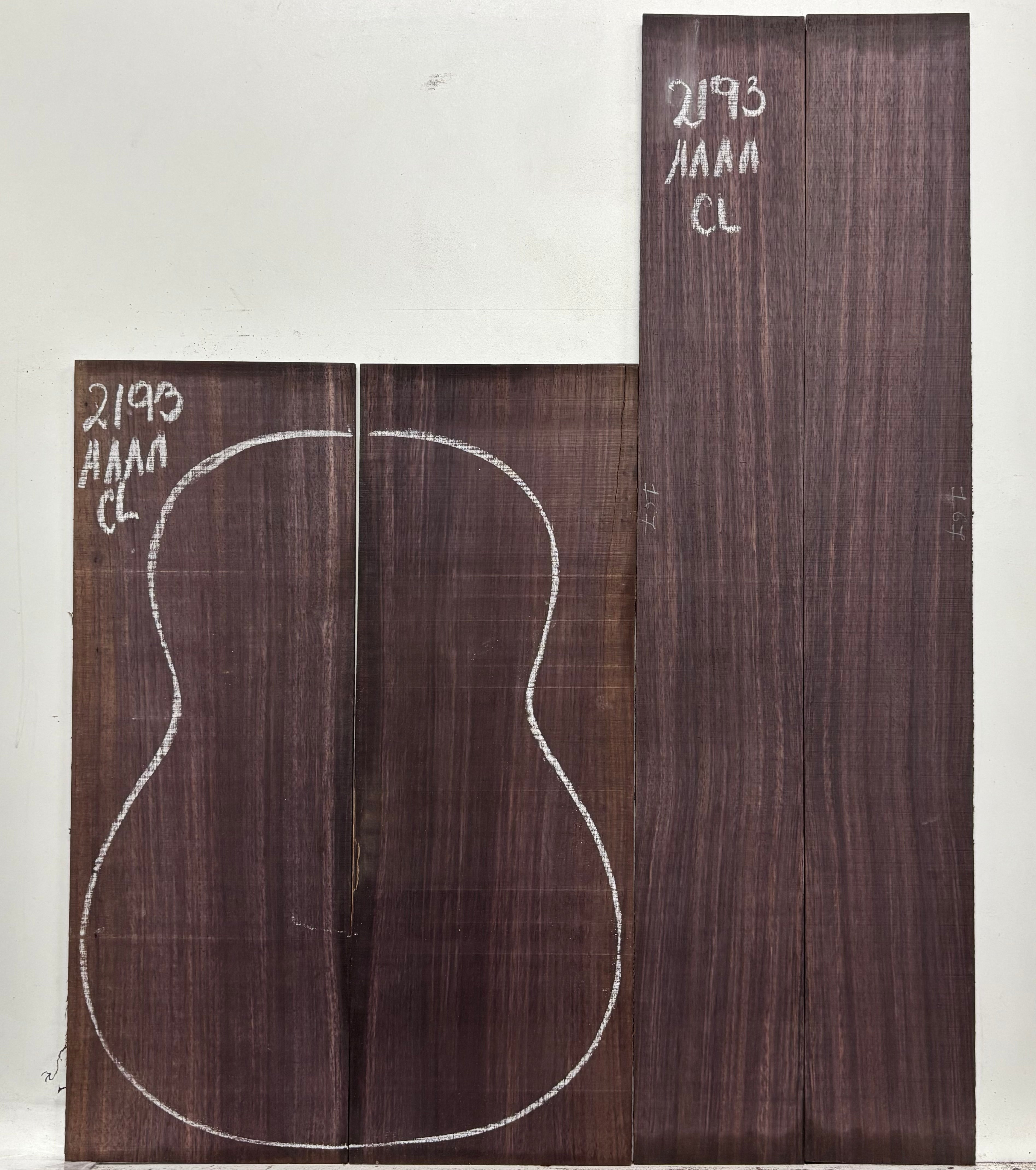 East Indian Rosewood Classical AAAA Grade Guitar Back & Side Set #2193 - Exotic Wood Zone