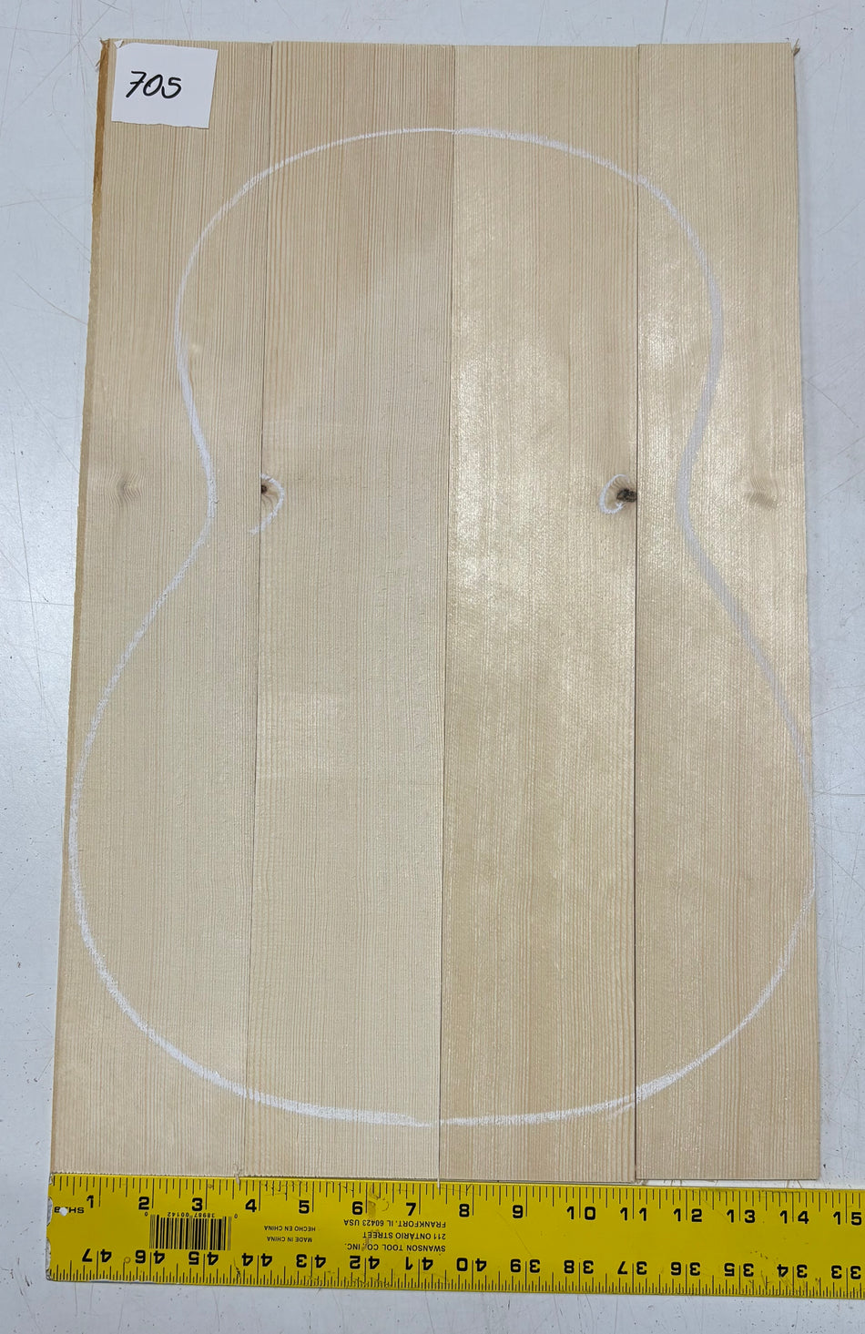 Tapa de guitarra clásica de abeto alemán #503