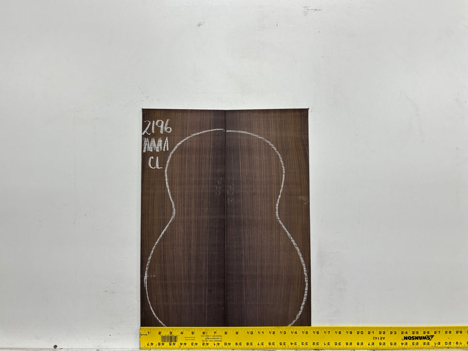 East Indian Rosewood Classical AAAA Grade Guitar Back & Side Set #2196 - Exotic Wood Zone